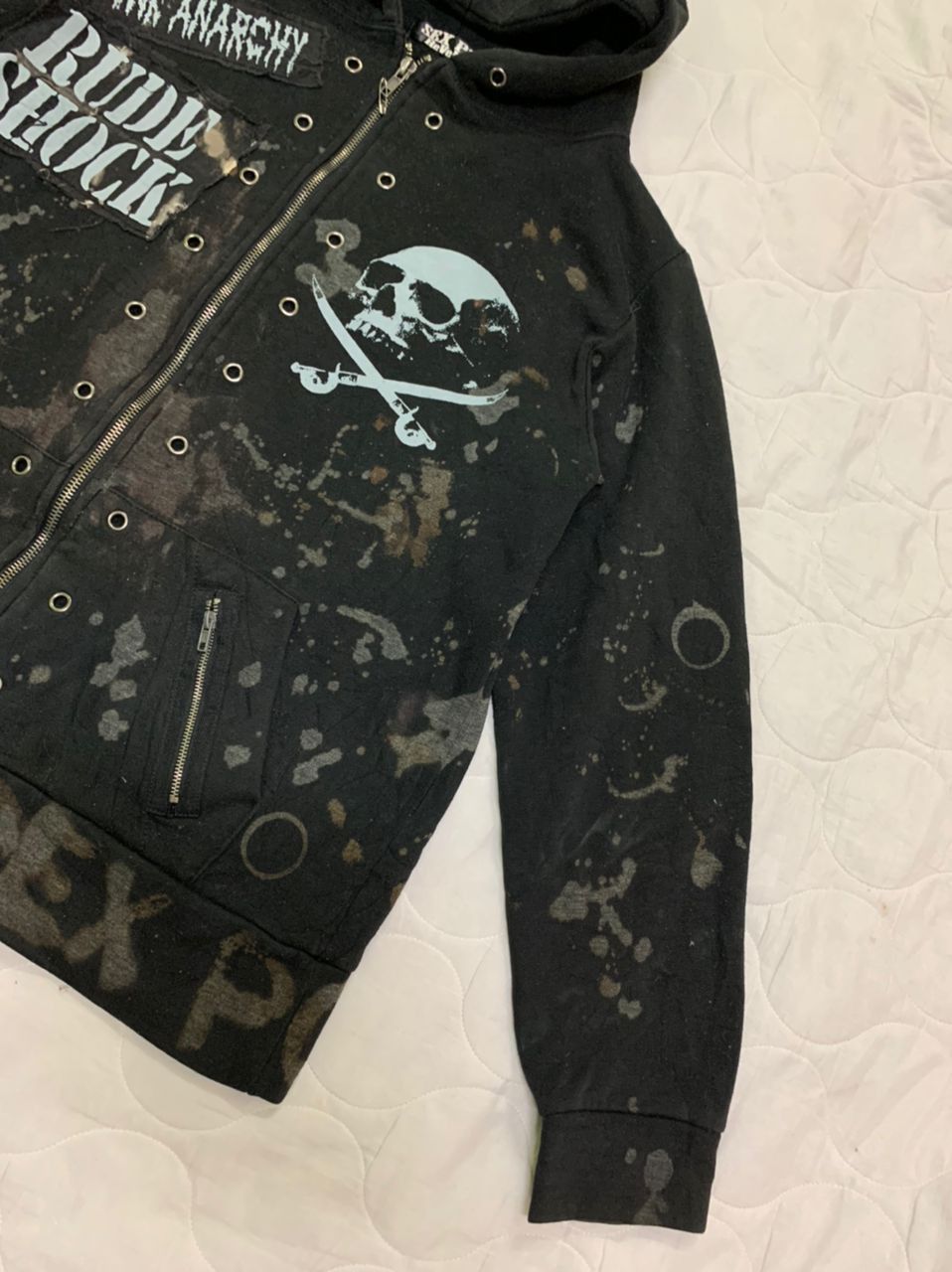 Japanese Brand Sex Pot Revenge Punk Rock Acid Wash Hoodie Sweater Size US S / EU 44-46 / 1 - 4 Thumbnail