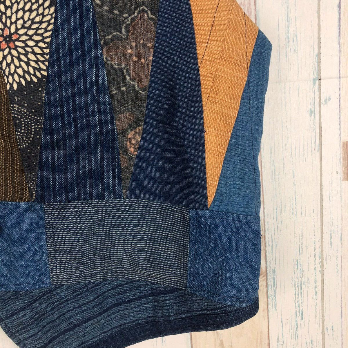 Indigo × Japanese Brand × Vintage Vintage Indigo Vest Patchwork Sashiko Boro Size US S / EU 44-46 / 1 - 6 Thumbnail