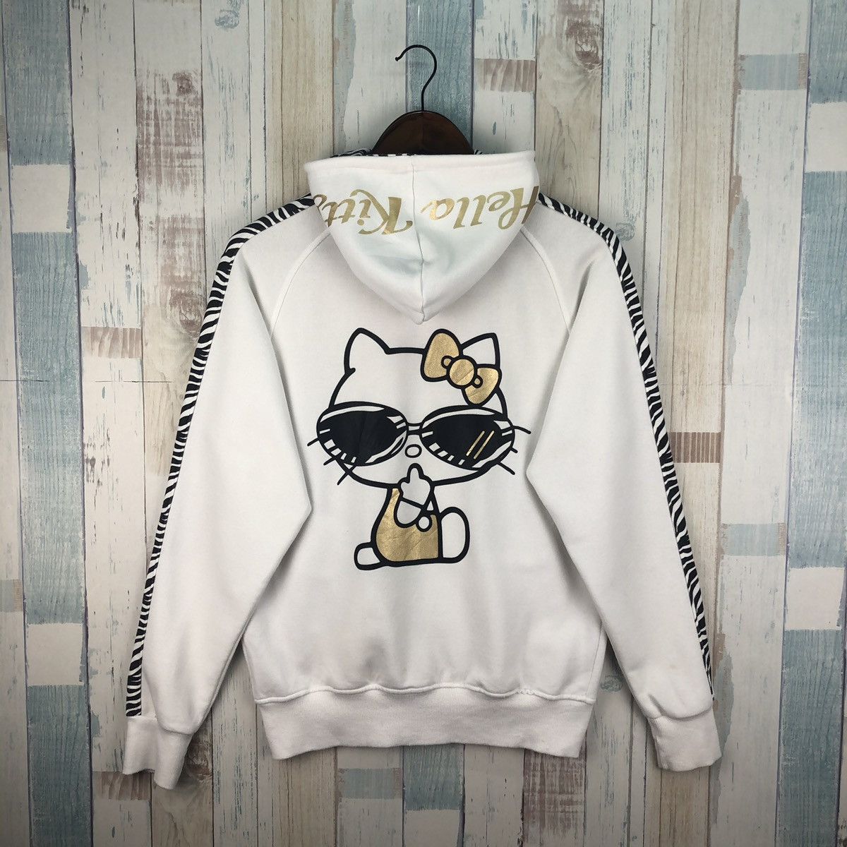 Cartoon Network × Vintage Vintage Hello Kitty Sanrio Japan Nice Design Hoodie Zipper Size US M / EU 48-50 / 2 - 1 Thumbnail