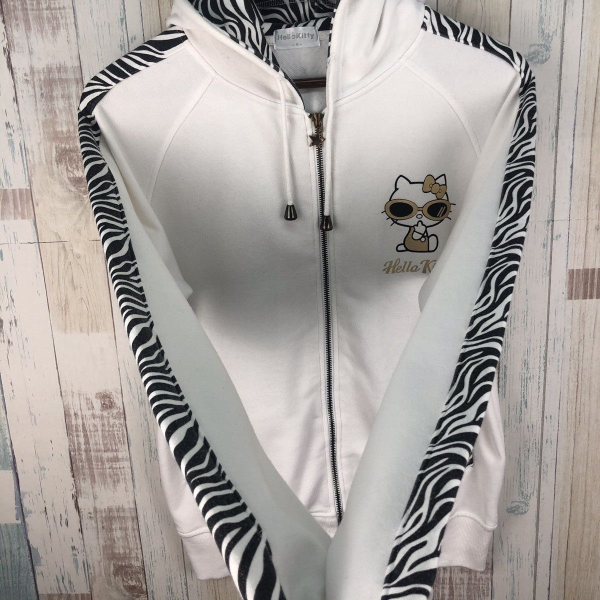 Cartoon Network × Vintage Vintage Hello Kitty Sanrio Japan Nice Design Hoodie Zipper Size US M / EU 48-50 / 2 - 6 Thumbnail