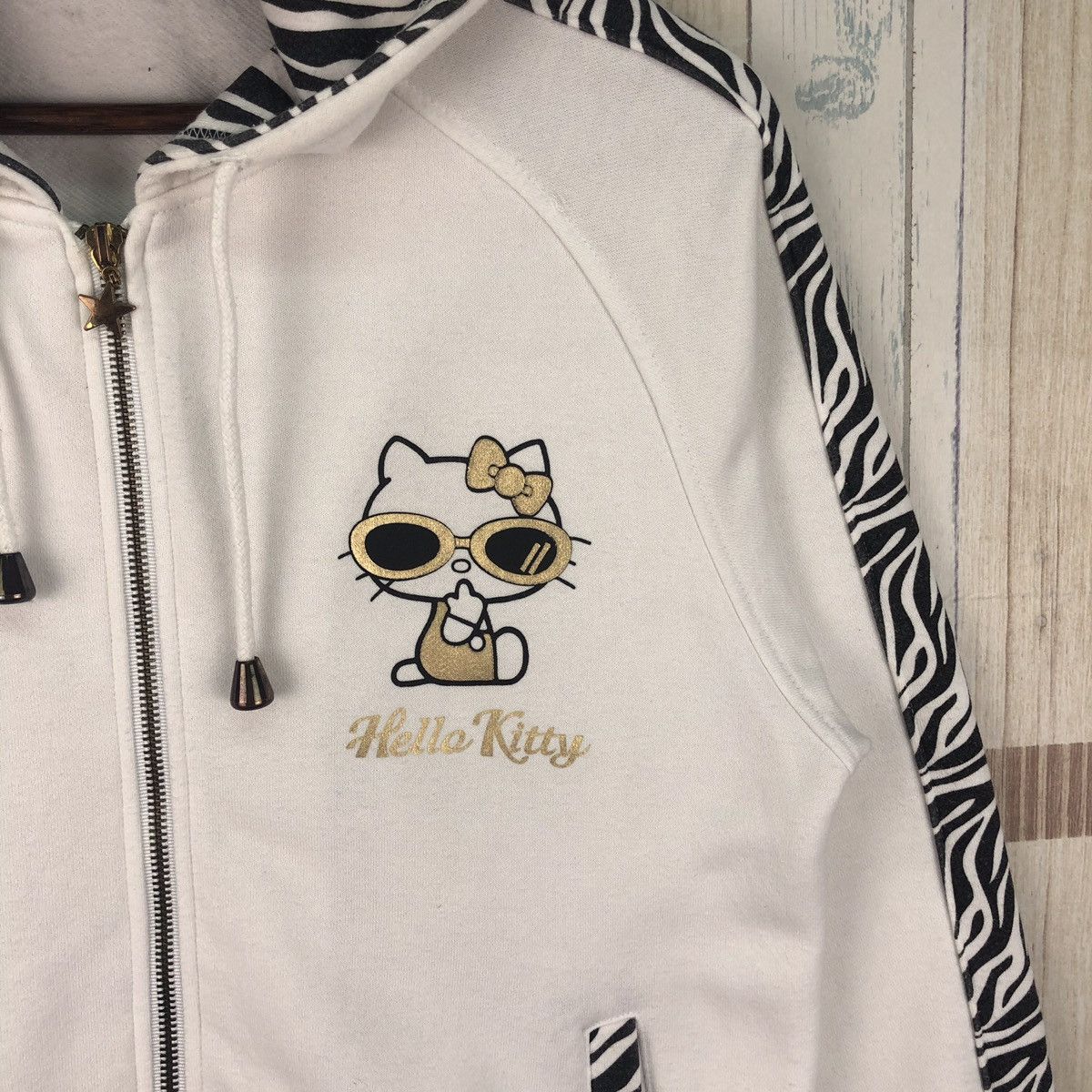 Cartoon Network × Vintage Vintage Hello Kitty Sanrio Japan Nice Design Hoodie Zipper Size US M / EU 48-50 / 2 - 5 Thumbnail