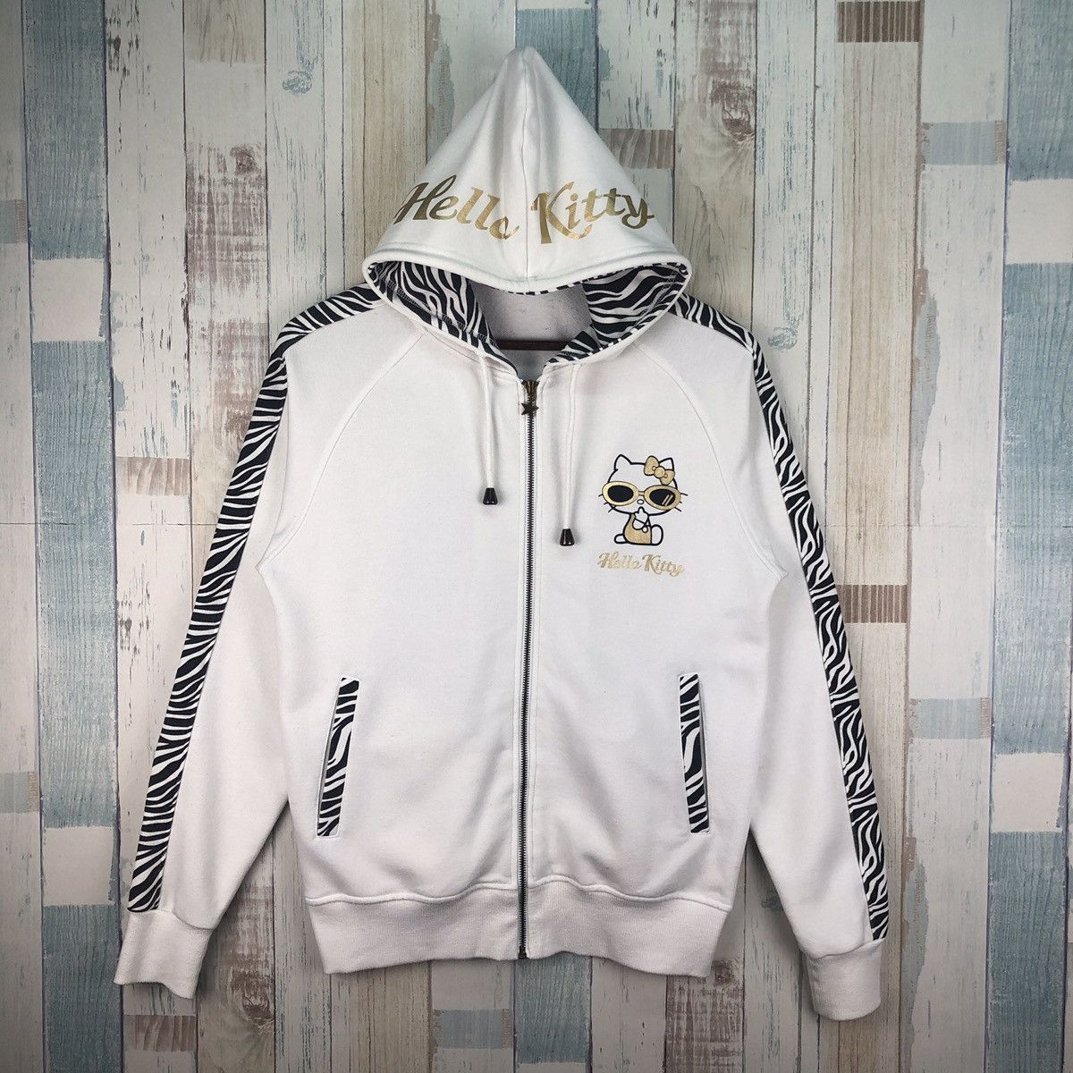 Cartoon Network × Vintage Vintage Hello Kitty Sanrio Japan Nice Design Hoodie Zipper Size US M / EU 48-50 / 2 - 2 Thumbnail