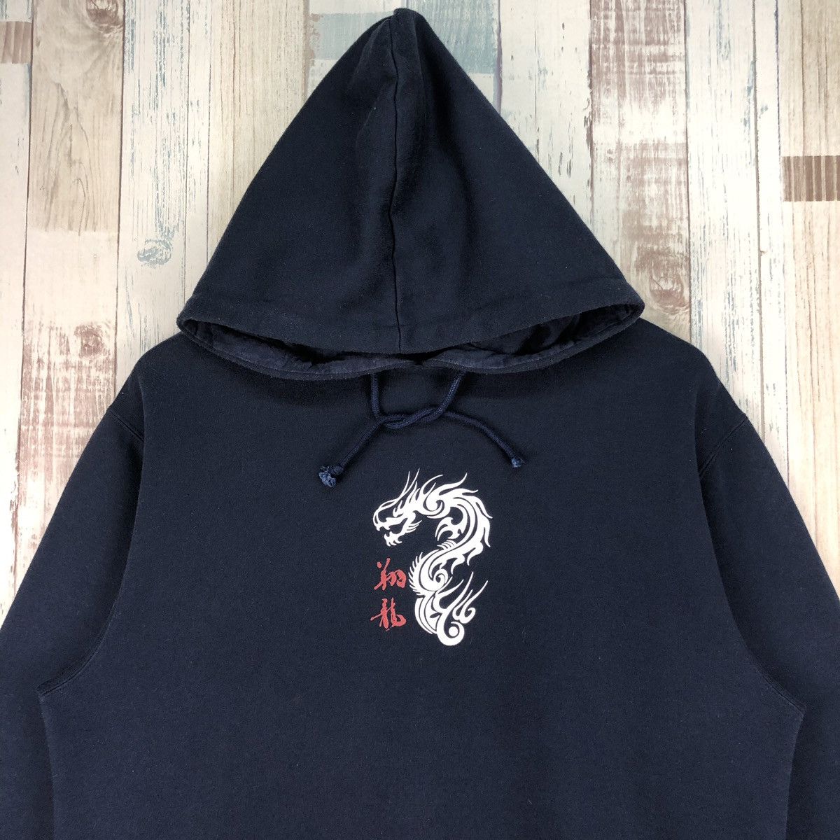 Japanese Brand × Vintage Vintage D.J Free Dragon Style Big Logo Hoodie Size US L / EU 52-54 / 3 - 3 Thumbnail