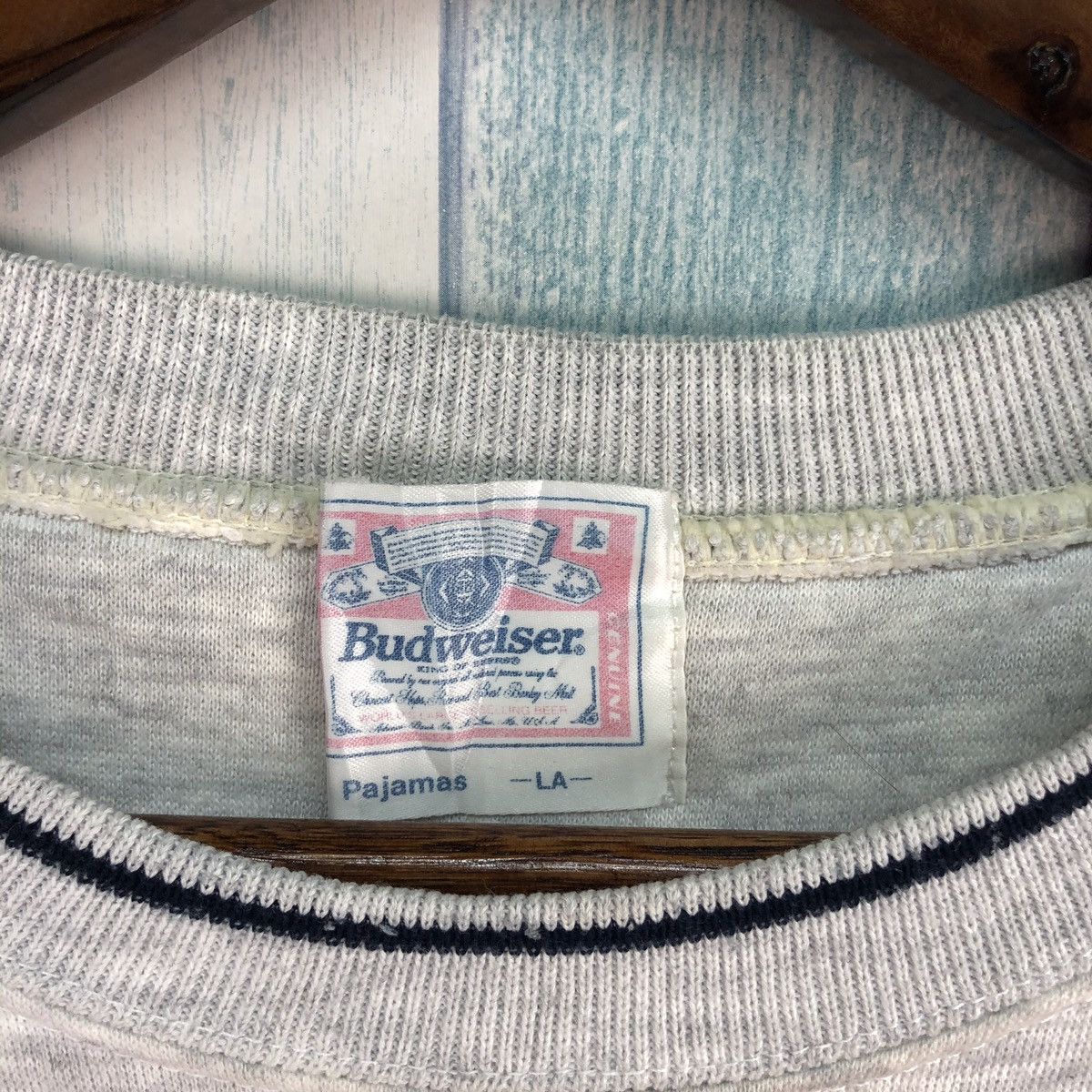 Budweiser × Vintage Vintage 90s Budweiser Embroidery Logo Sweashirt Size US L / EU 52-54 / 3 - 7 Thumbnail