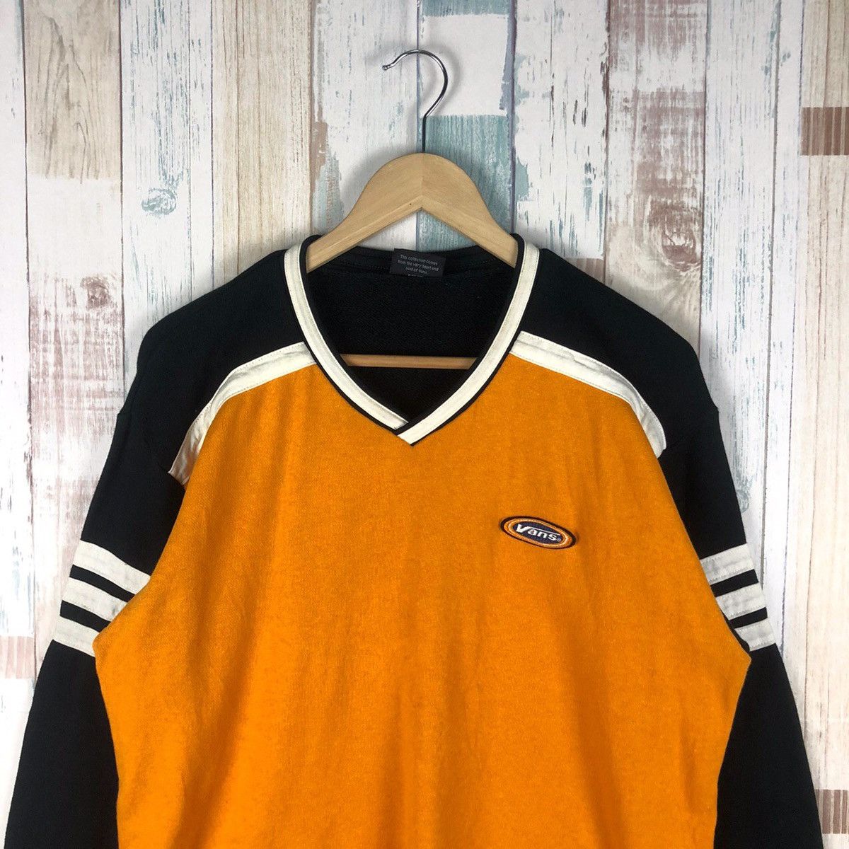 Vans × Vintage Vintage Vans Small Logo Mustard Sweatshirt Size US M / EU 48-50 / 2 - 3 Thumbnail