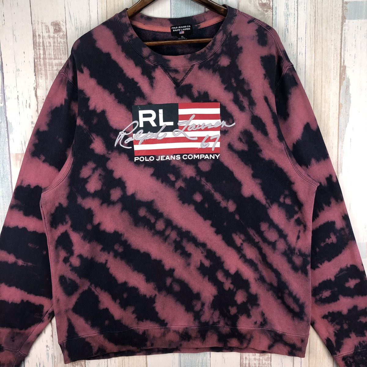 Polo Ralph Lauren × Vintage Vintage Polo Jeans Ralph Laurent Embroidery Logo Tye Dye Size US XL / EU 56 / 4 - 4 Thumbnail