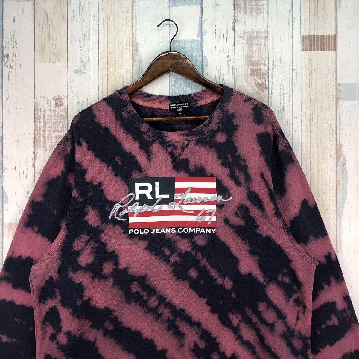 Polo Ralph Lauren × Vintage Vintage Polo Jeans Ralph Laurent Embroidery Logo Tye Dye Size US XL / EU 56 / 4 - 3 Thumbnail