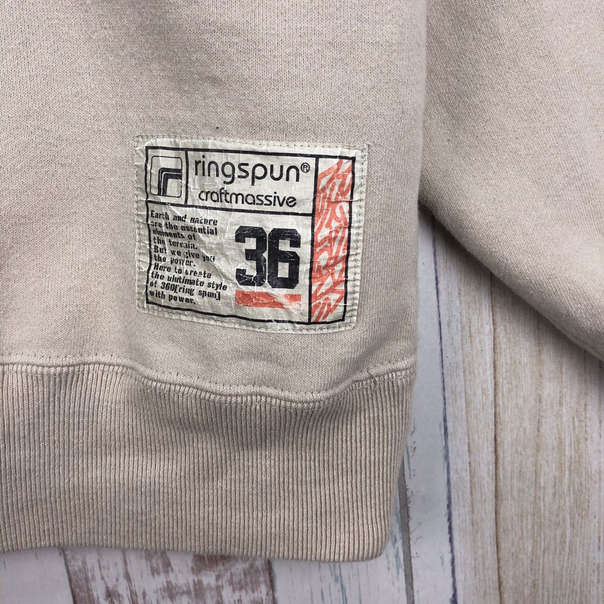 Ringspun × Vintage Vintage Ringspun Craft Massive Embroidery Logo Sweatshirt Size US M / EU 48-50 / 2 - 5 Thumbnail