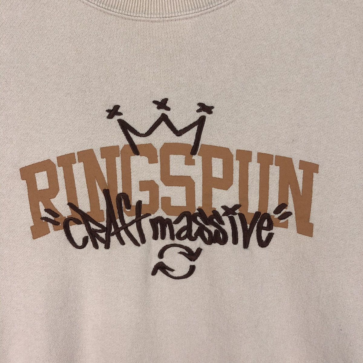 Ringspun × Vintage Vintage Ringspun Craft Massive Embroidery Logo Sweatshirt Size US M / EU 48-50 / 2 - 4 Thumbnail
