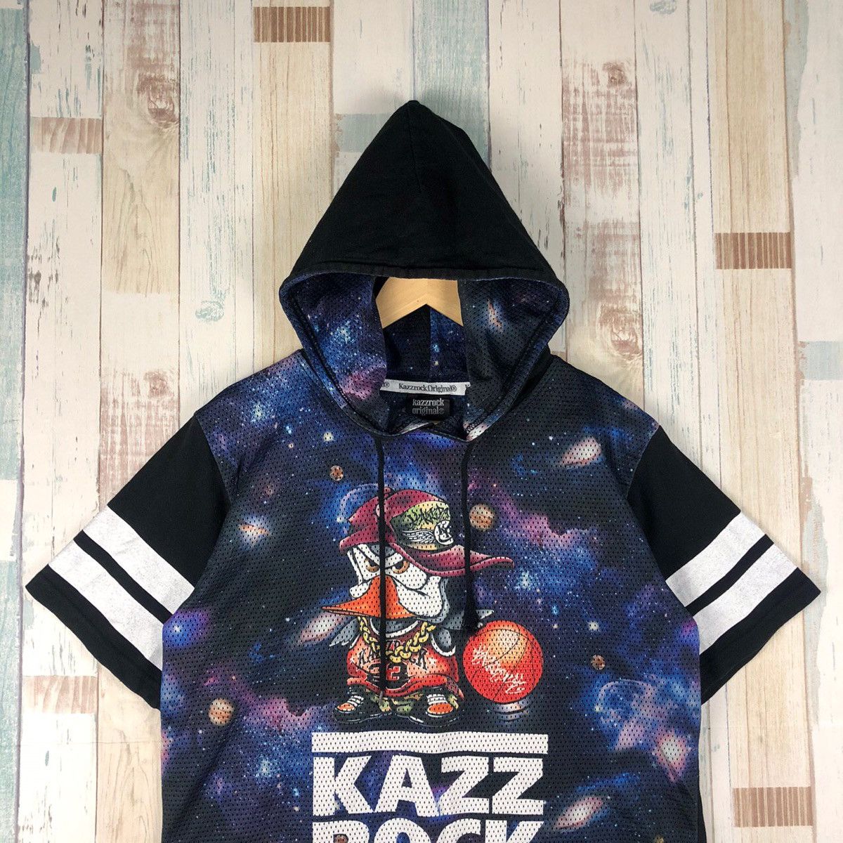 Japanese Brand Kazzrock Galaxy Space Hoodie Shirt Size US L / EU 52-54 / 3 - 3 Thumbnail