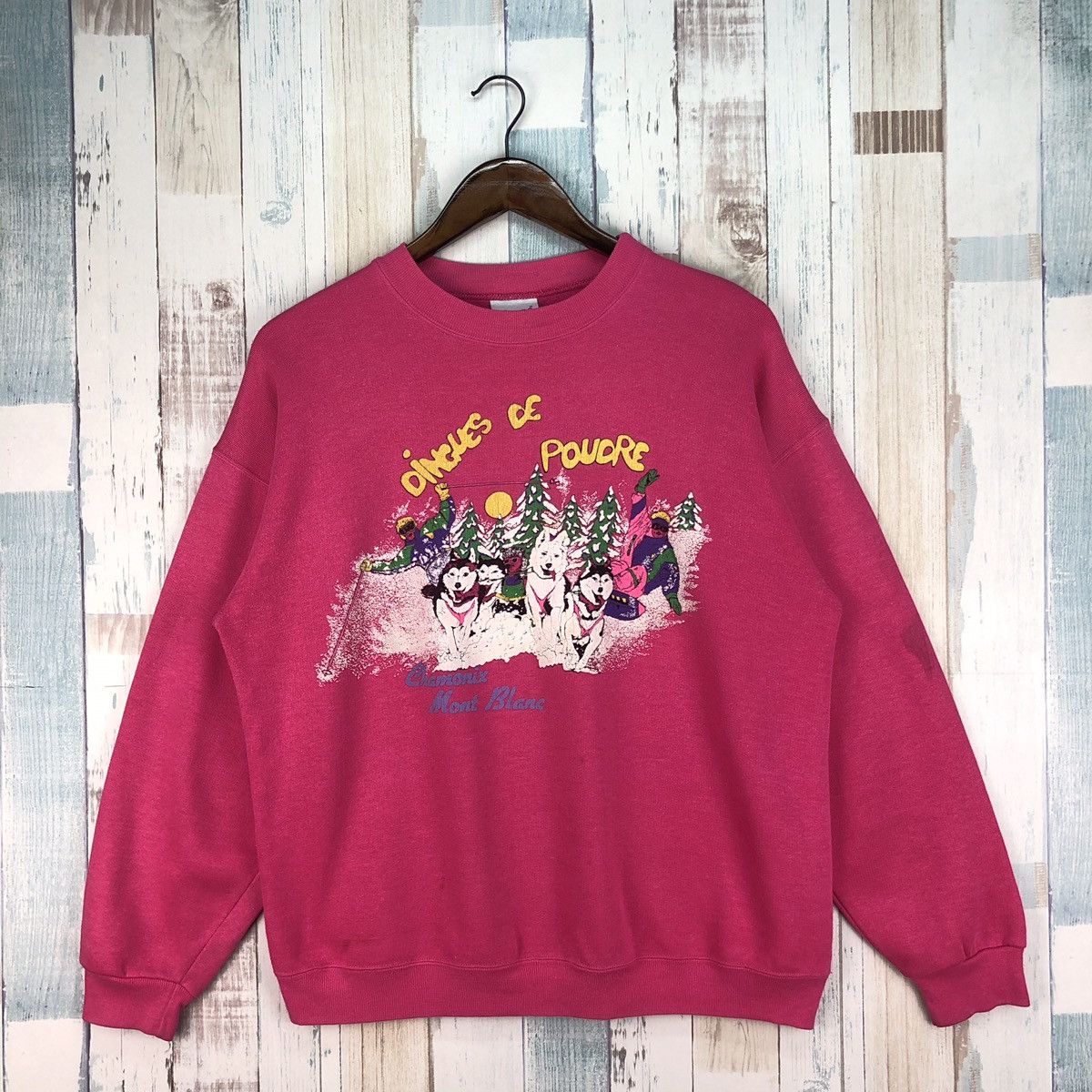 Montblanc × Vintage Vintage 90s Mont Blanc Sweatshirt Size US L / EU 52-54 / 3 - 1 Thumbnail