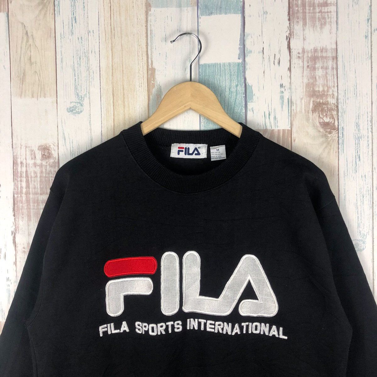 Fila × Vintage Vintage Fila Sweatshirt Big Logo Embroidered Size US M / EU 48-50 / 2 - 3 Thumbnail