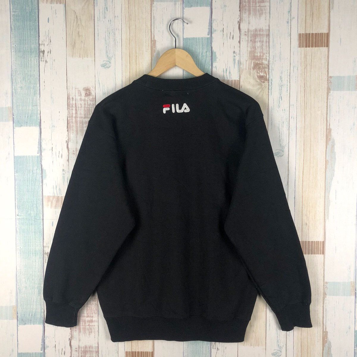 Fila × Vintage Vintage Fila Sweatshirt Big Logo Embroidered Size US M / EU 48-50 / 2 - 2 Thumbnail