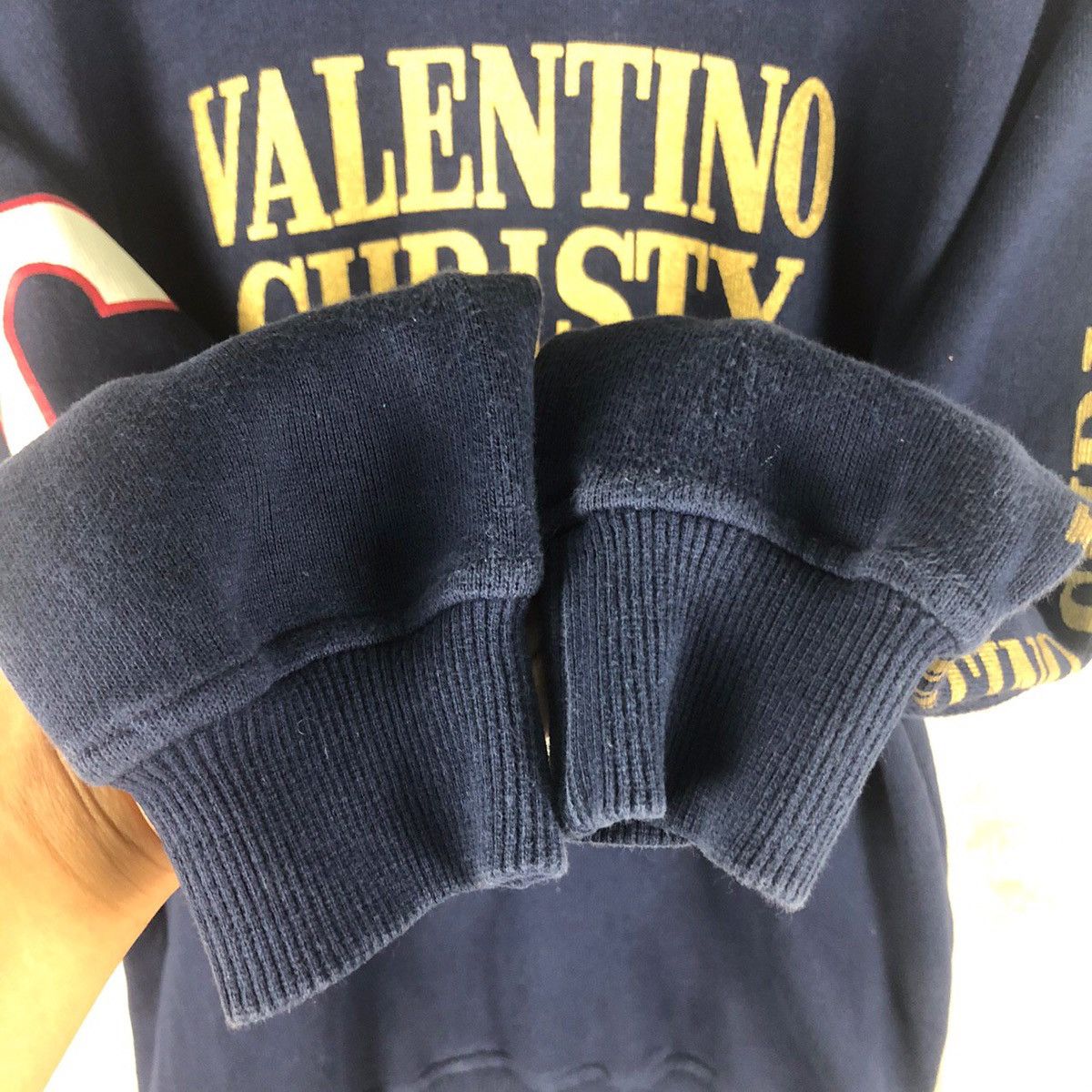 Valentino × Vintage Vintage Valentino Christy Sport Paris Sweatshirt Big Logo Size US M / EU 48-50 / 2 - 10 Thumbnail
