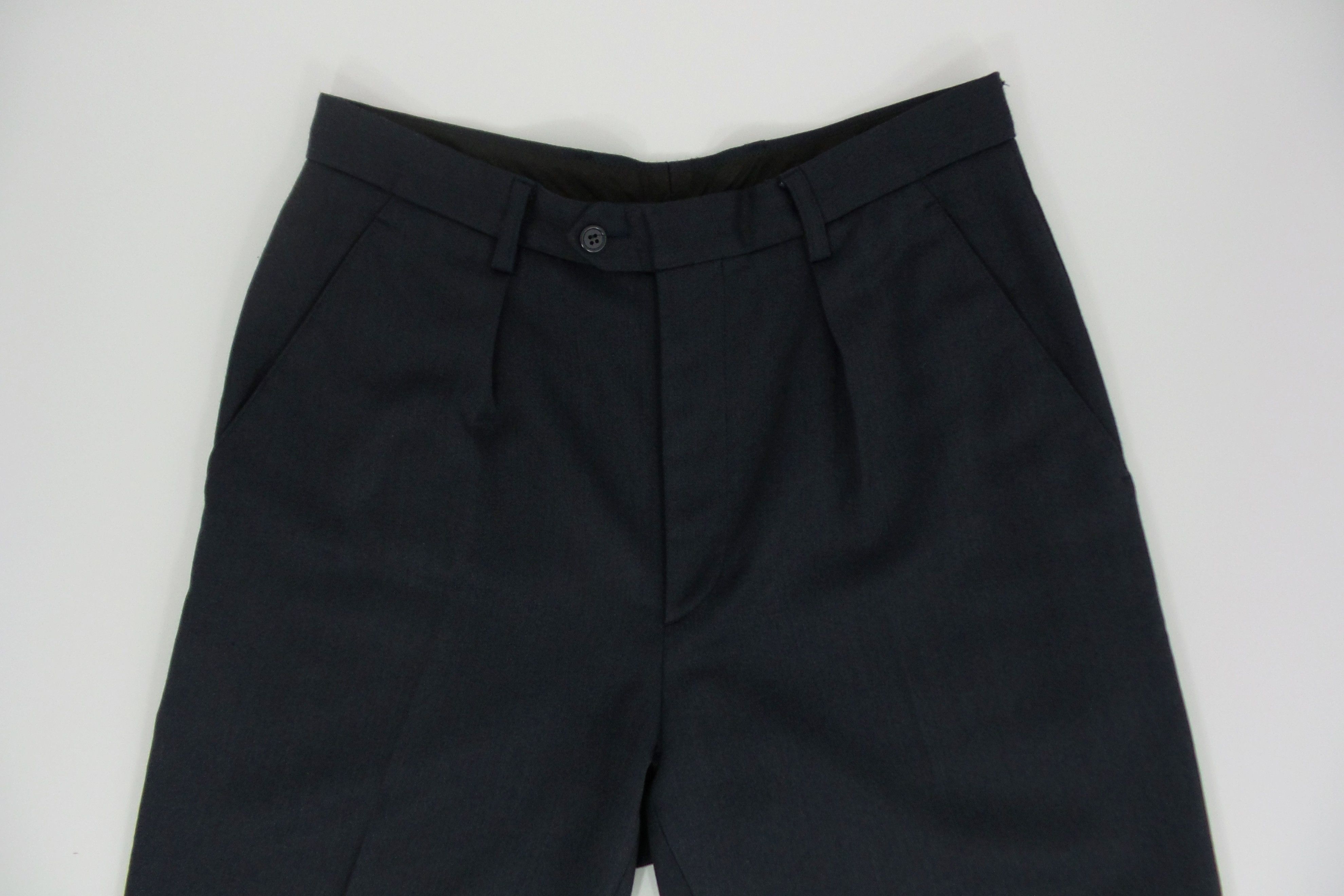 agnes b. Agnes B. Pleated Dark Blue Trousers W30xL40.5 Size US 30 / EU 46 - 2 Thumbnail