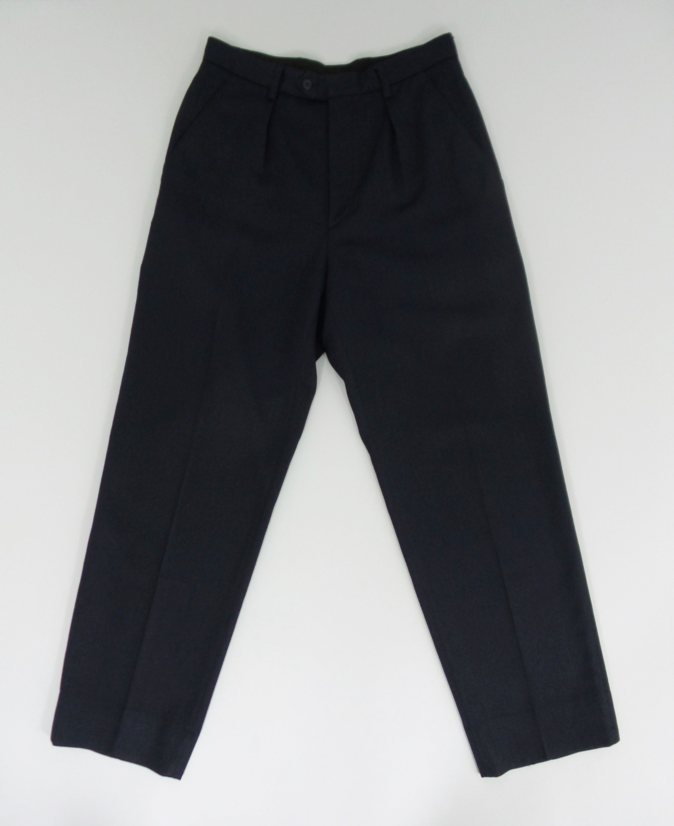 agnes b. Agnes B. Pleated Dark Blue Trousers W30xL40.5 Size US 30 / EU 46 - 1 Thumbnail