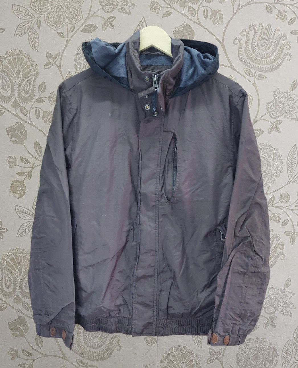 Timberland × Vintage Vintage Timberland Light Bomber Jacket with Hoodie Size US L / EU 52-54 / 3 - 1 Thumbnail