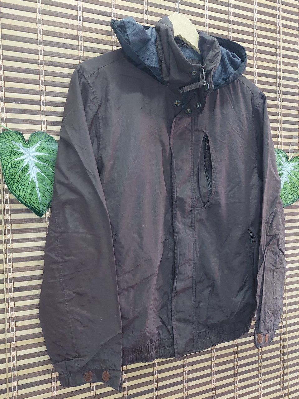 Timberland × Vintage Vintage Timberland Light Bomber Jacket with Hoodie Size US L / EU 52-54 / 3 - 5 Thumbnail