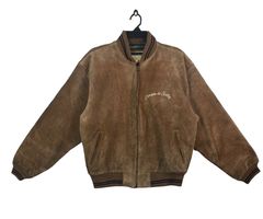 Chainstitch Leather Bomber Jacket | Grailed