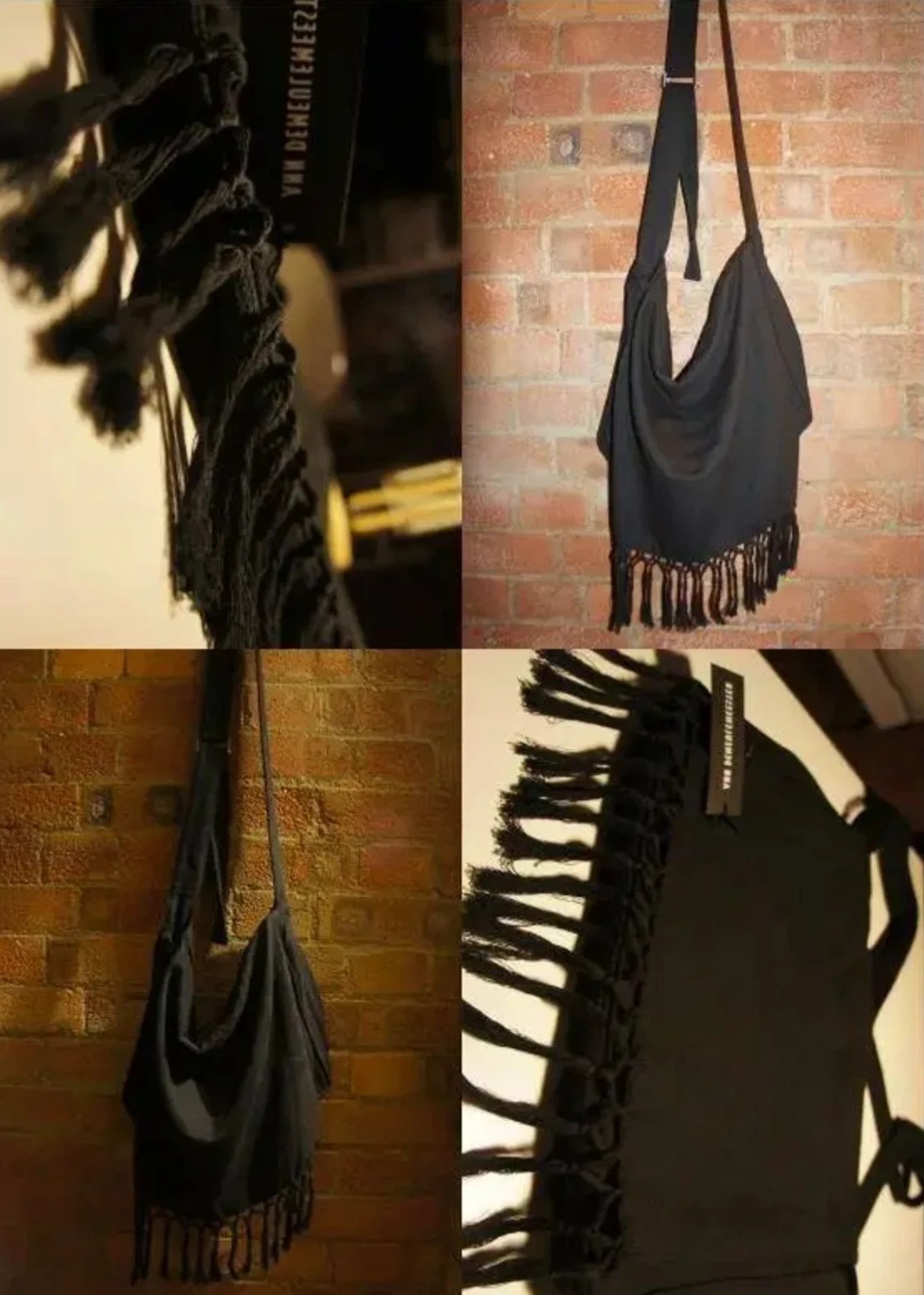 Ann Demeulemeester SS12 iconic Tassel Shoulder bag Very Rare AnnDemeulemeester Size ONE SIZE - 4 Thumbnail