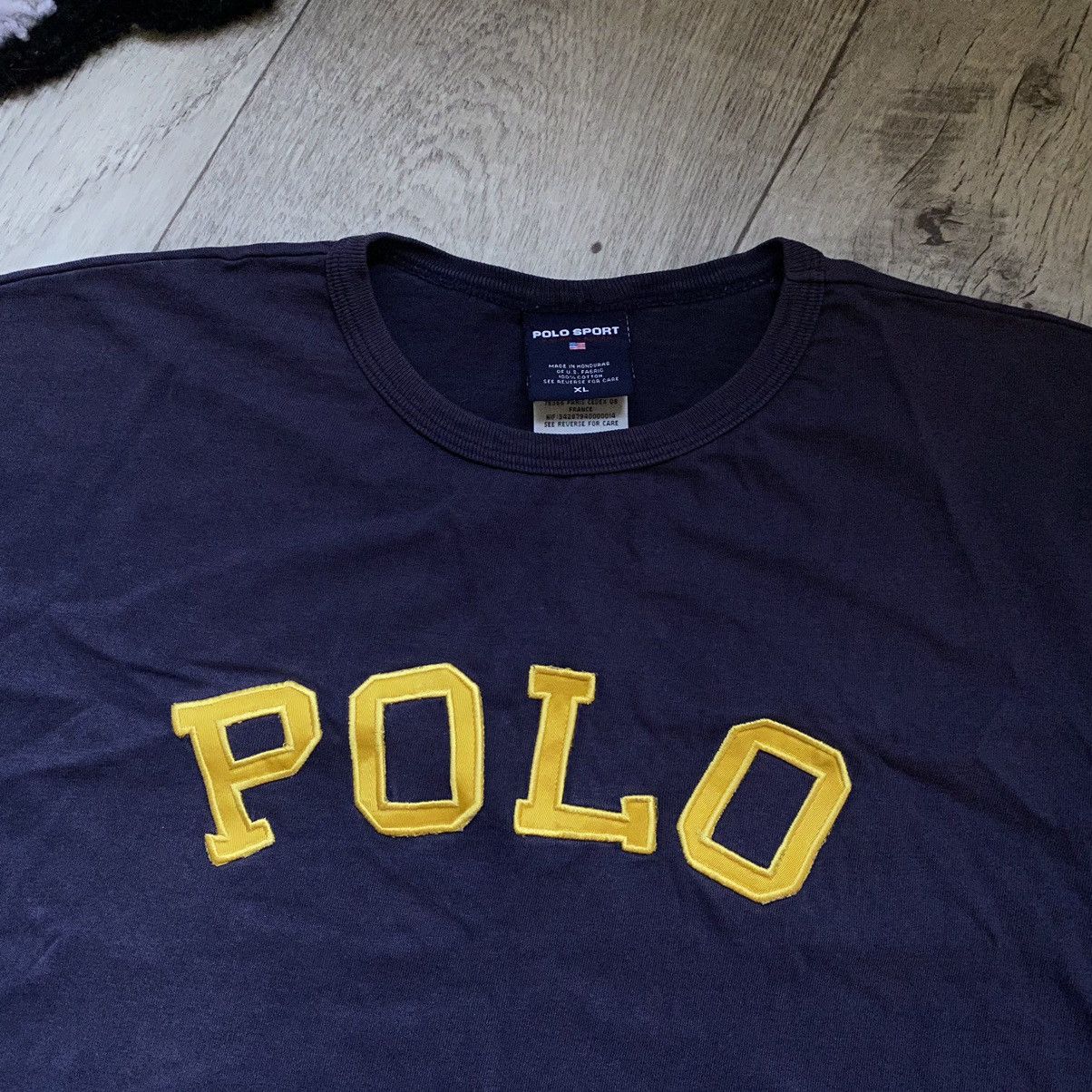 Polo Ralph Lauren POLO SPORT 90s SUN FADED YELLOW LOGO TEE Size US L / EU 52-54 / 3 - 2 Thumbnail