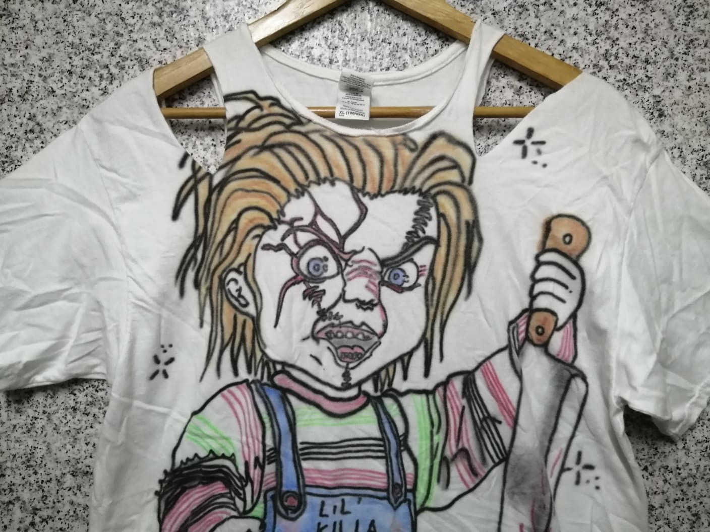 Expert Horror × Vintage Chucky tee Size US XL / EU 56 / 4 - 4 Thumbnail
