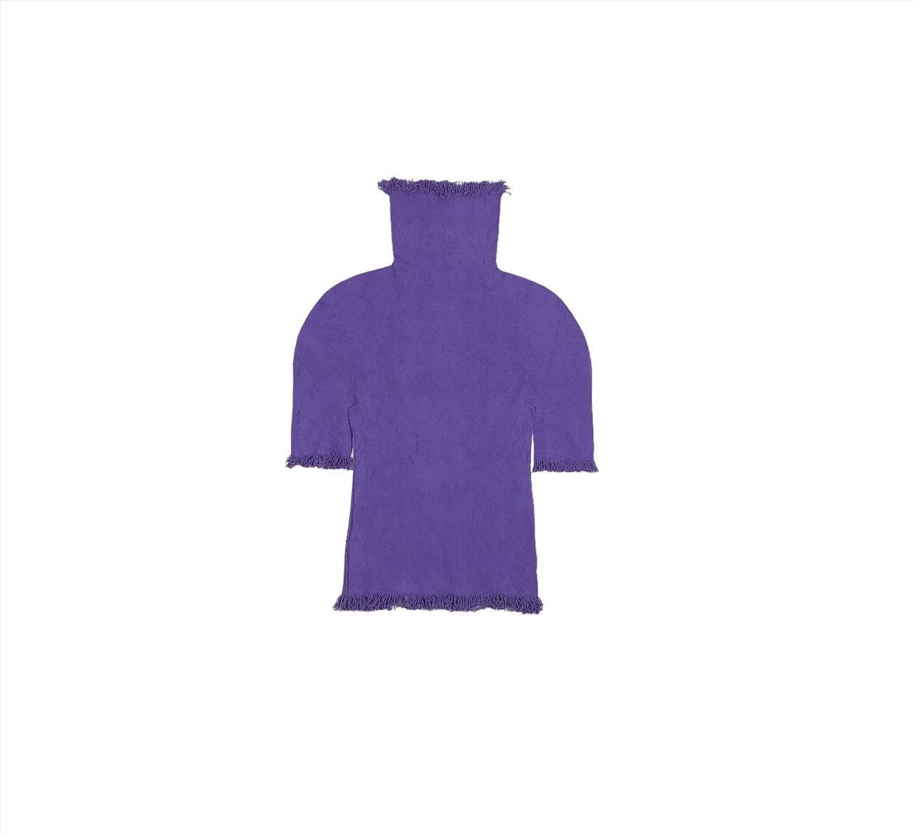 Issey Miyake Issey Miyake A-POC Vintage Fringe Turtleneck Top Purple M Size M / US 6-8 / IT 42-44 - 2 Thumbnail