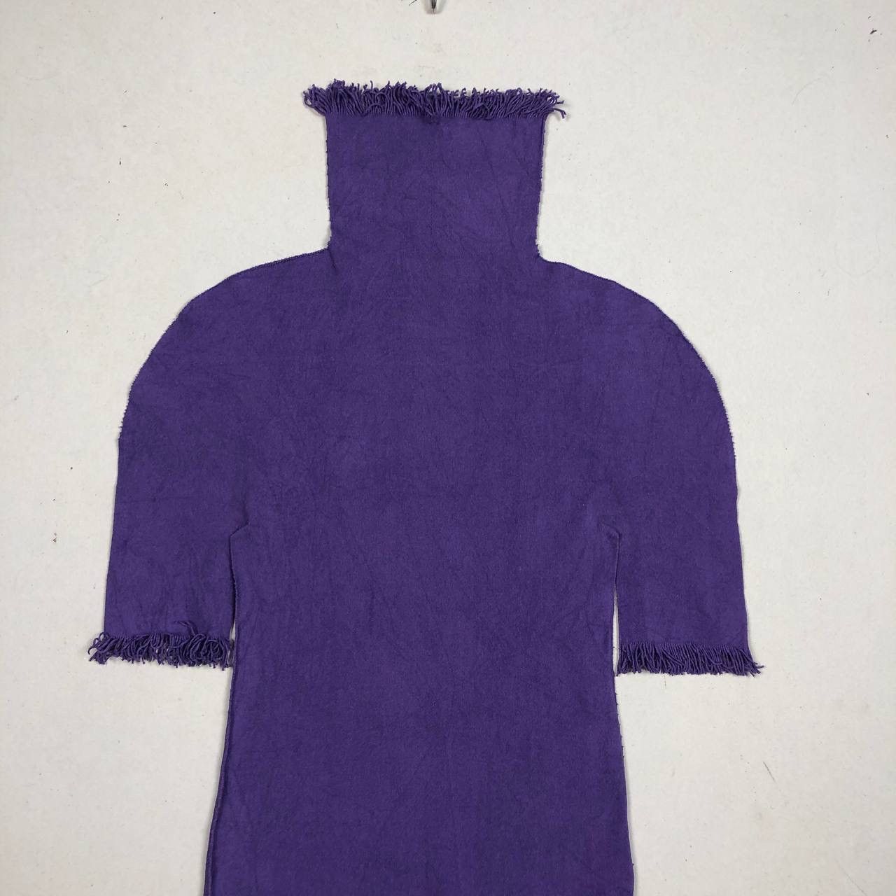 Issey Miyake Issey Miyake A-POC Vintage Fringe Turtleneck Top Purple M Size M / US 6-8 / IT 42-44 - 3 Thumbnail