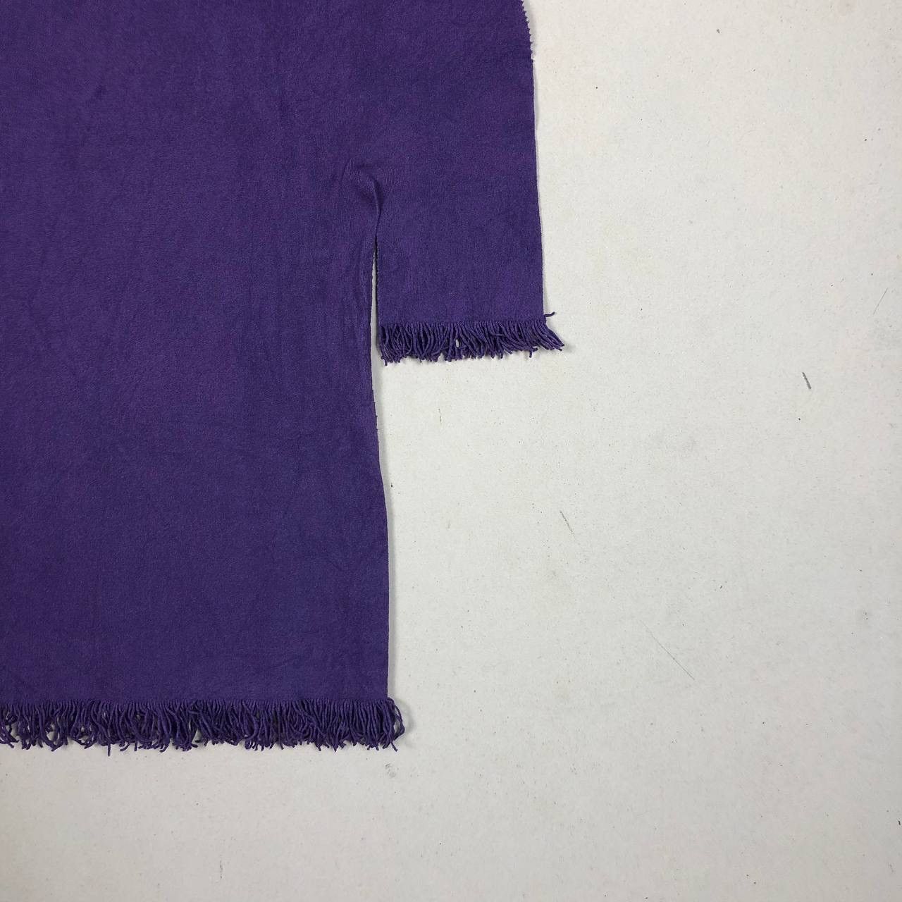 Issey Miyake Issey Miyake A-POC Vintage Fringe Turtleneck Top Purple M Size M / US 6-8 / IT 42-44 - 5 Thumbnail