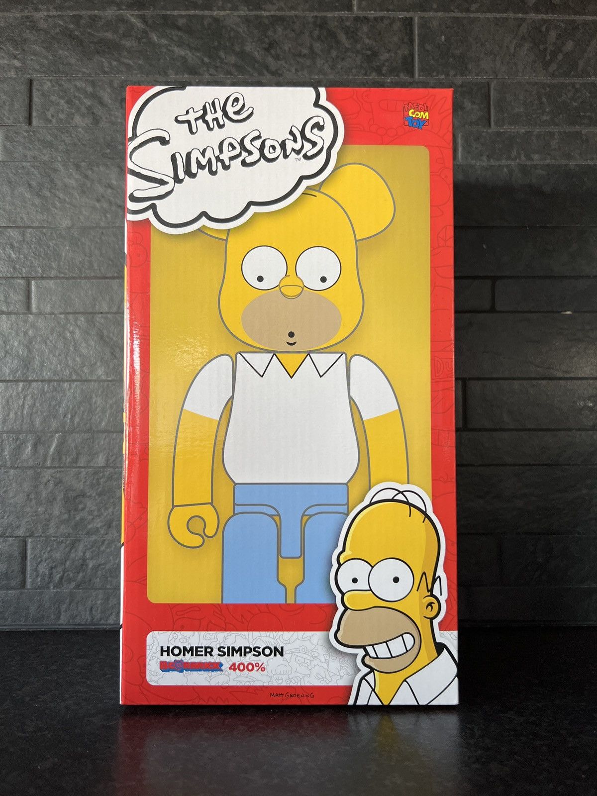 Medicom Toy Homer sipmpson medicom Bearbrick 400% Size ONE SIZE - 1 Thumbnail