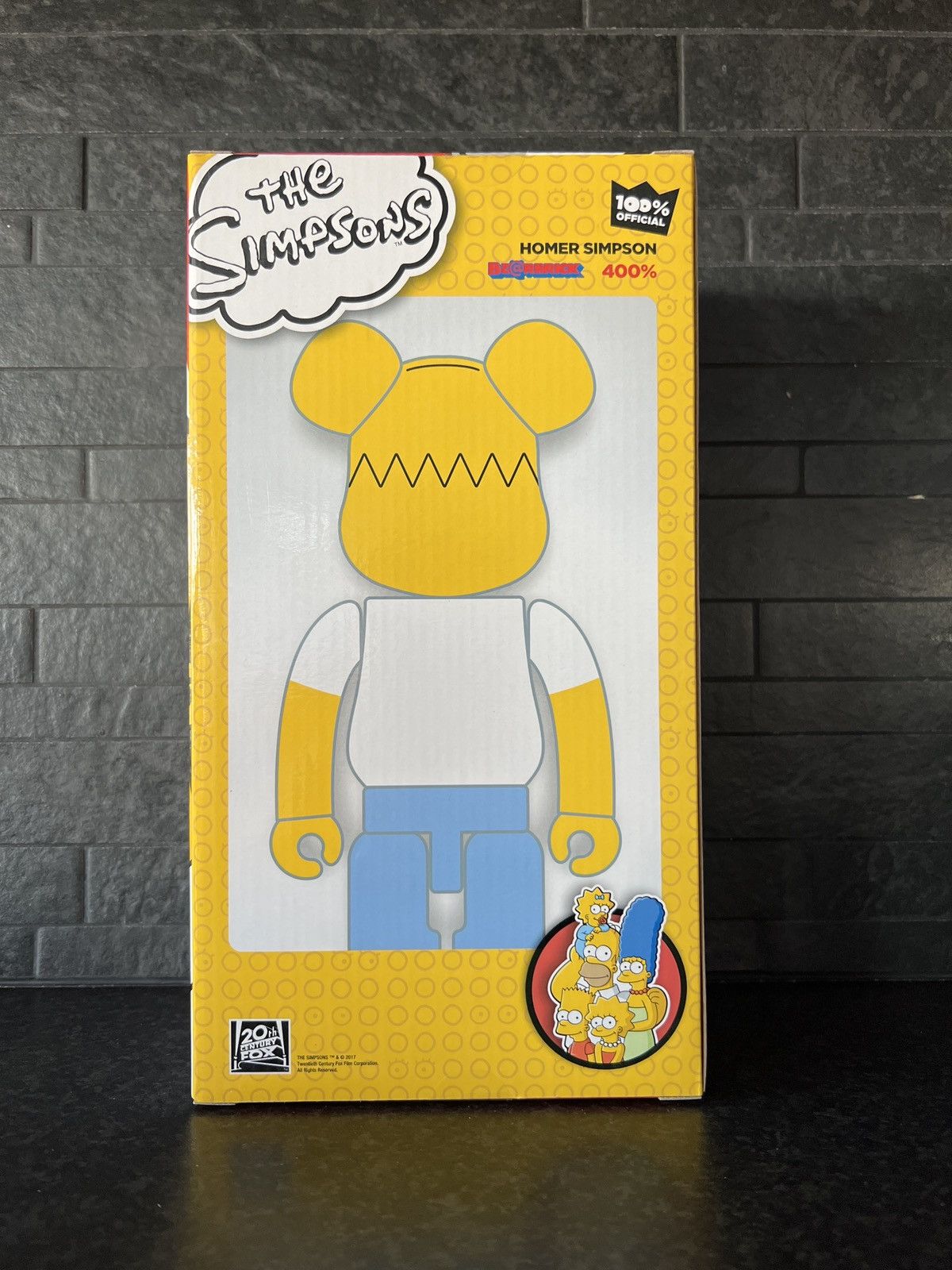 Medicom Toy Homer sipmpson medicom Bearbrick 400% Size ONE SIZE - 3 Thumbnail