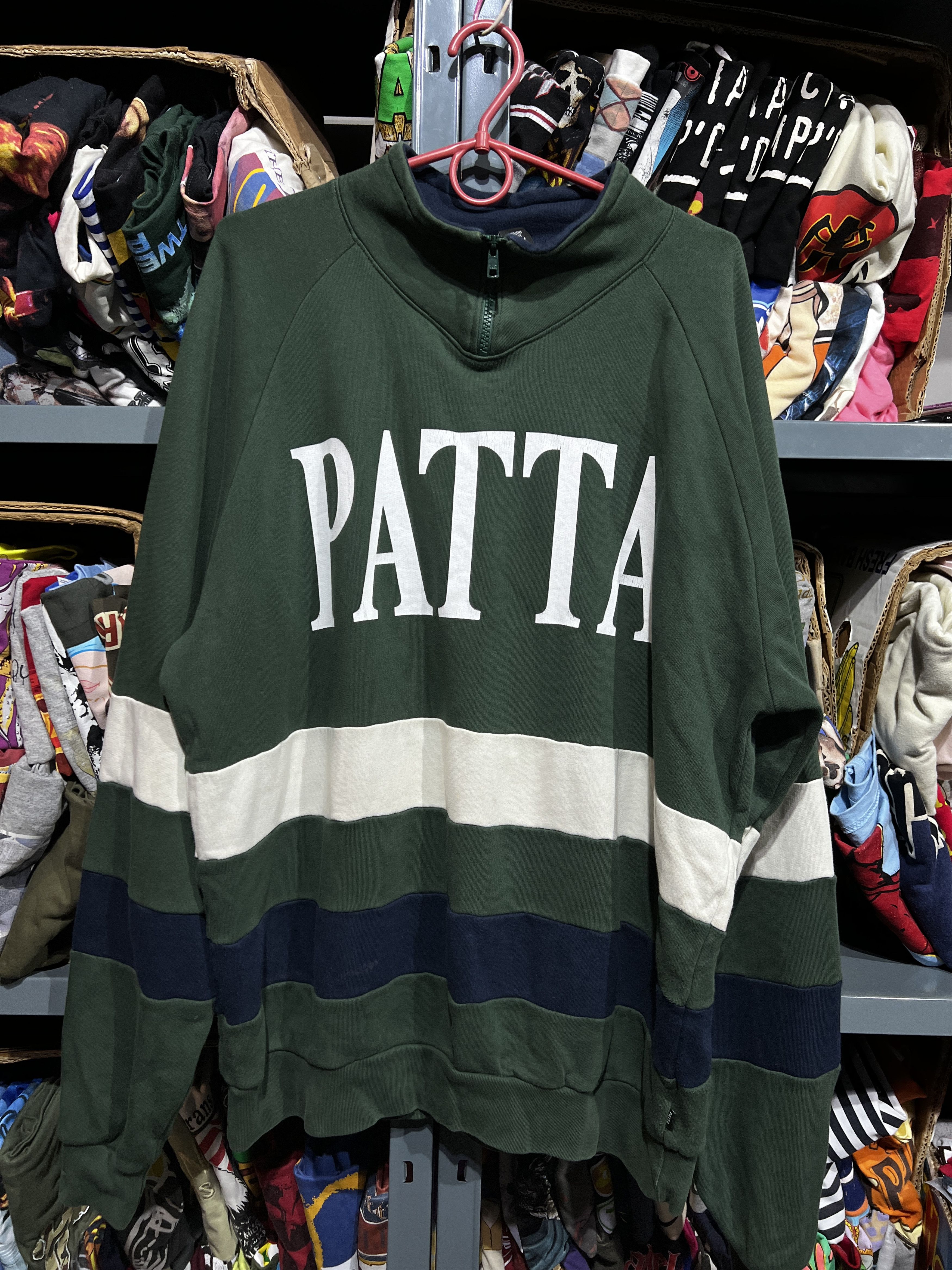 Patta Half-Zip Sweatshirt Fleece Size XL