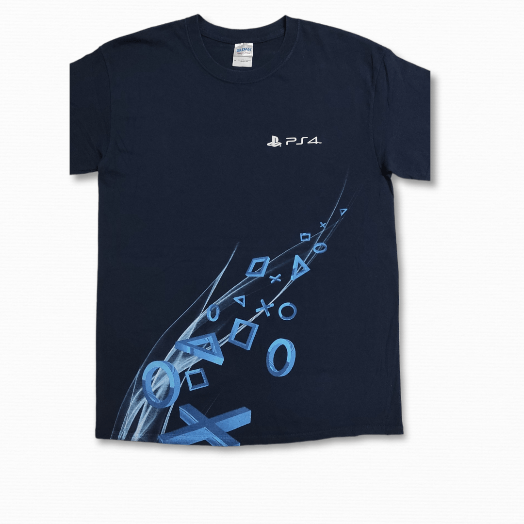 Playstation Rare Y2K PS4 GREATNESS AWAITS PROMO TEE Size US M / EU 48-50 / 2 - 8 Thumbnail