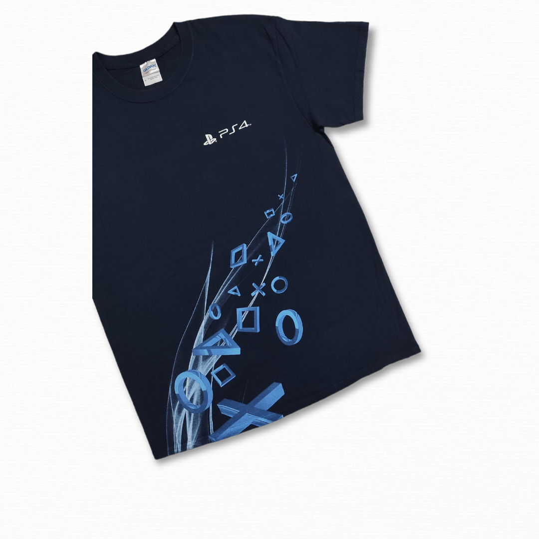 Playstation Rare Y2K PS4 GREATNESS AWAITS PROMO TEE Size US M / EU 48-50 / 2 - 10 Thumbnail