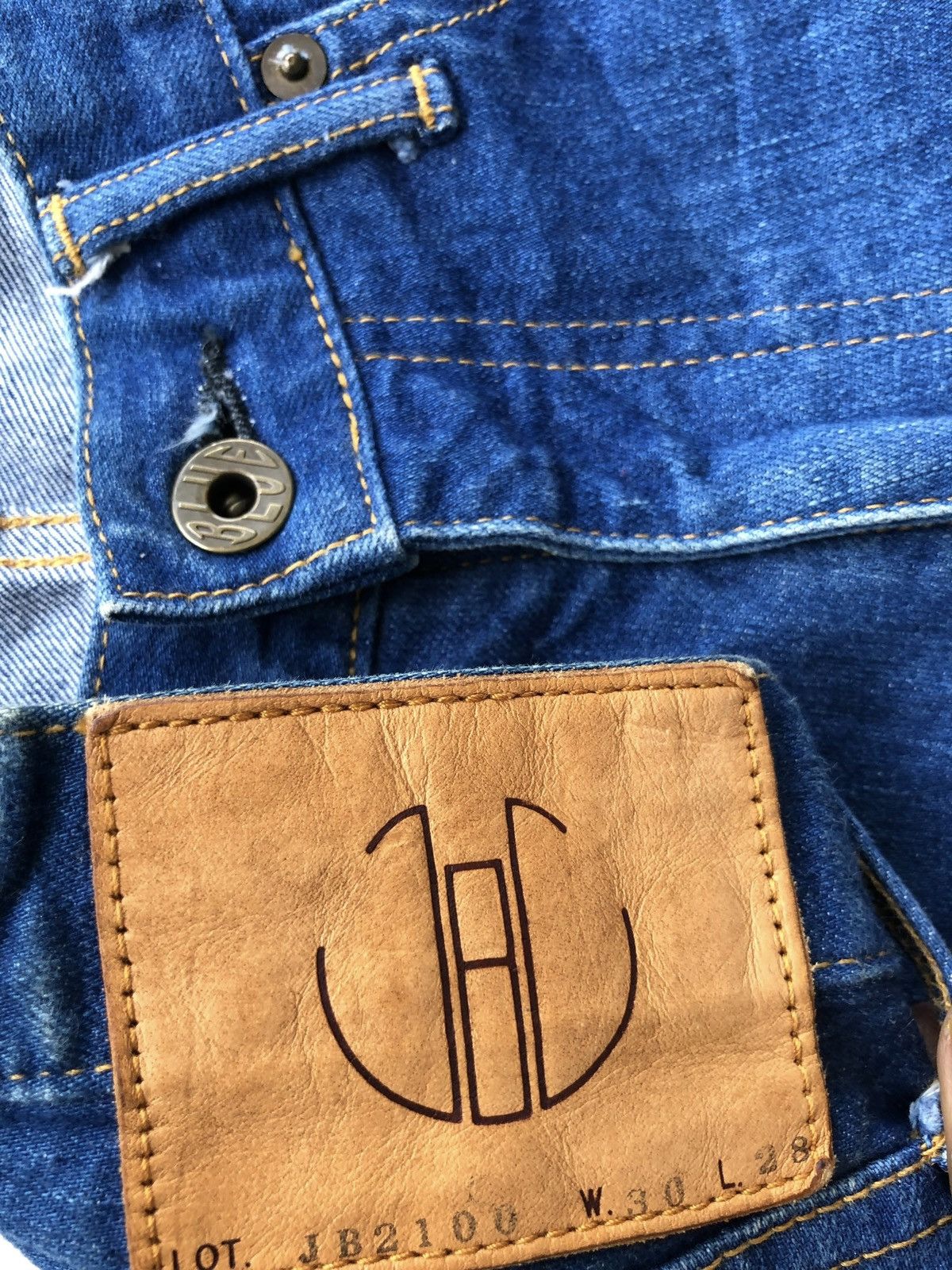 Indigo GRAIL🔥Japan Blue Jeans Indigo Regular Cut Crafted Denim Size US 31 - 7 Thumbnail