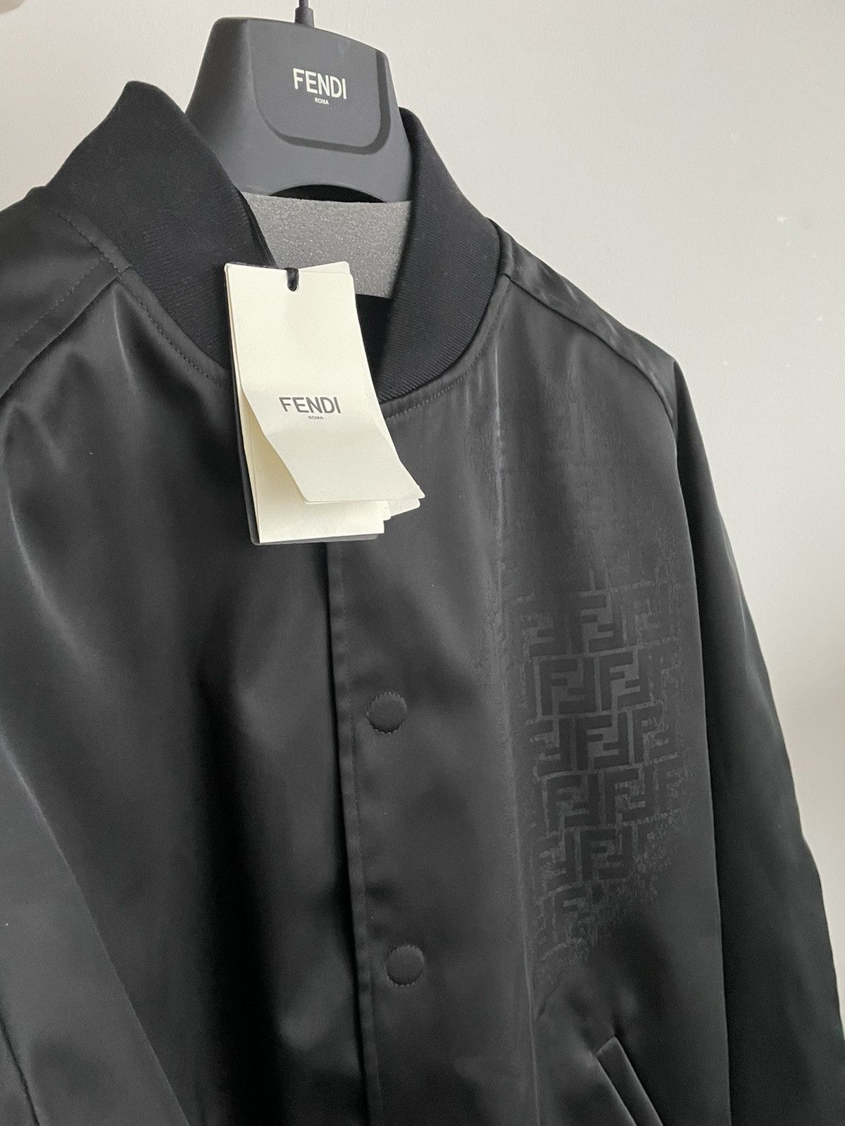 Fendi $3K Value Fendi FF Monogram Bomber Jacket Super Runway Size US L / EU 52-54 / 3 - 22 Thumbnail