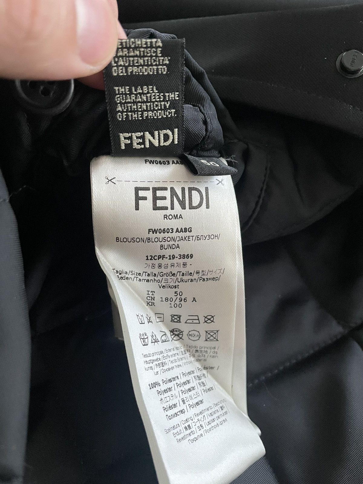 Fendi $3K Value Fendi FF Monogram Bomber Jacket Super Runway Size US L / EU 52-54 / 3 - 8 Thumbnail