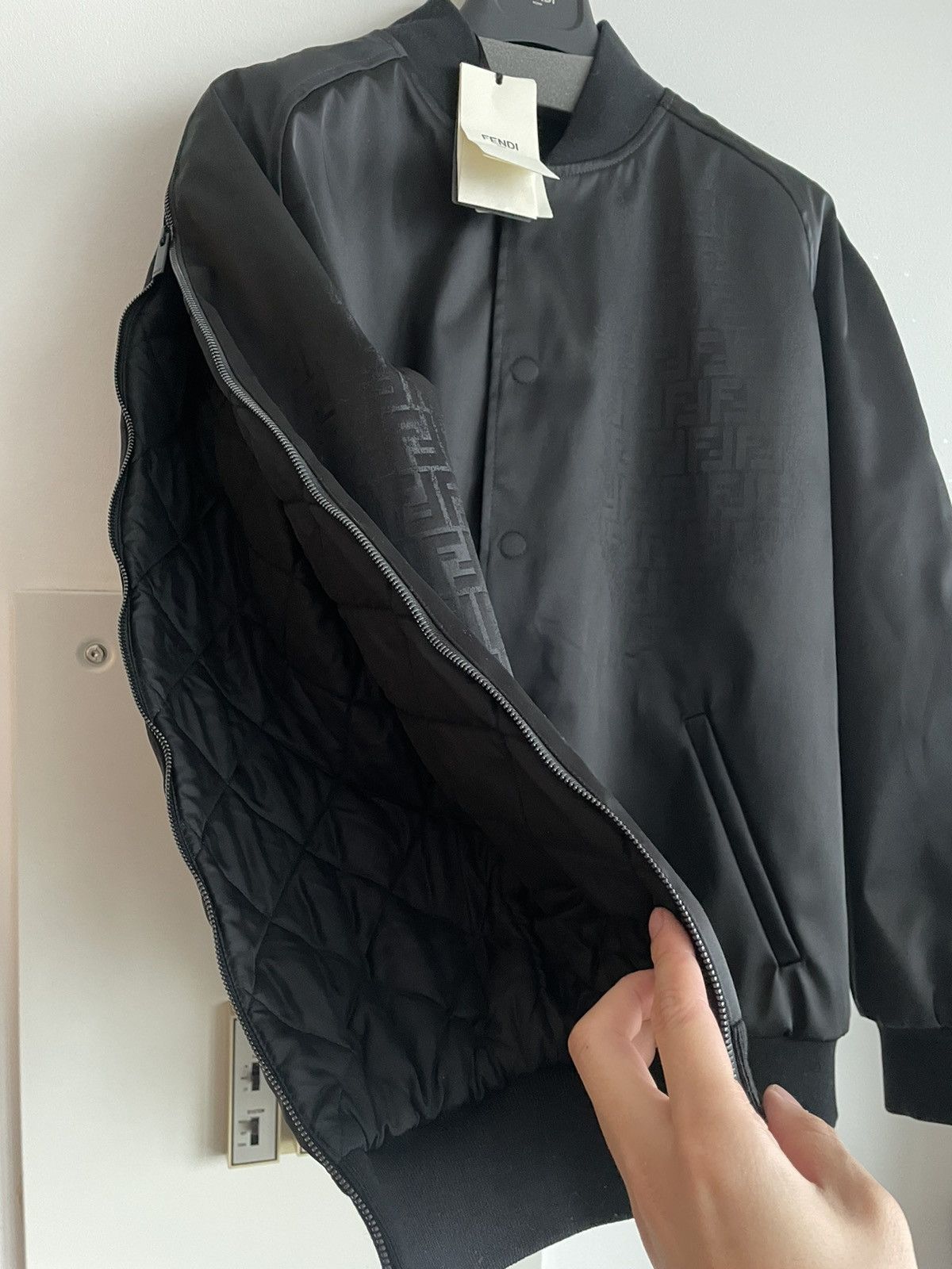 Fendi $3K Value Fendi FF Monogram Bomber Jacket Super Runway Size US L / EU 52-54 / 3 - 20 Thumbnail