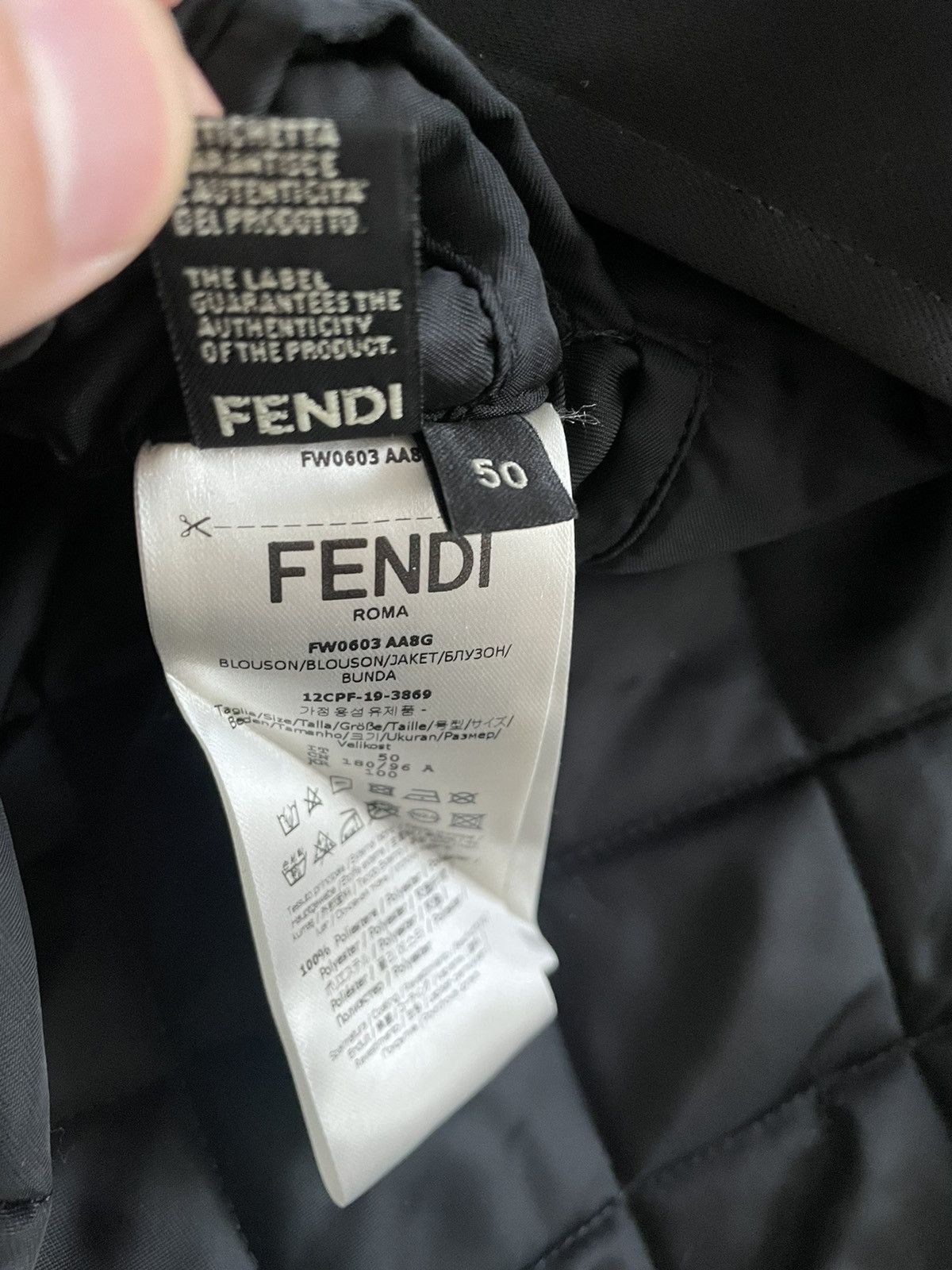 Fendi $3K Value Fendi FF Monogram Bomber Jacket Super Runway Size US L / EU 52-54 / 3 - 9 Thumbnail