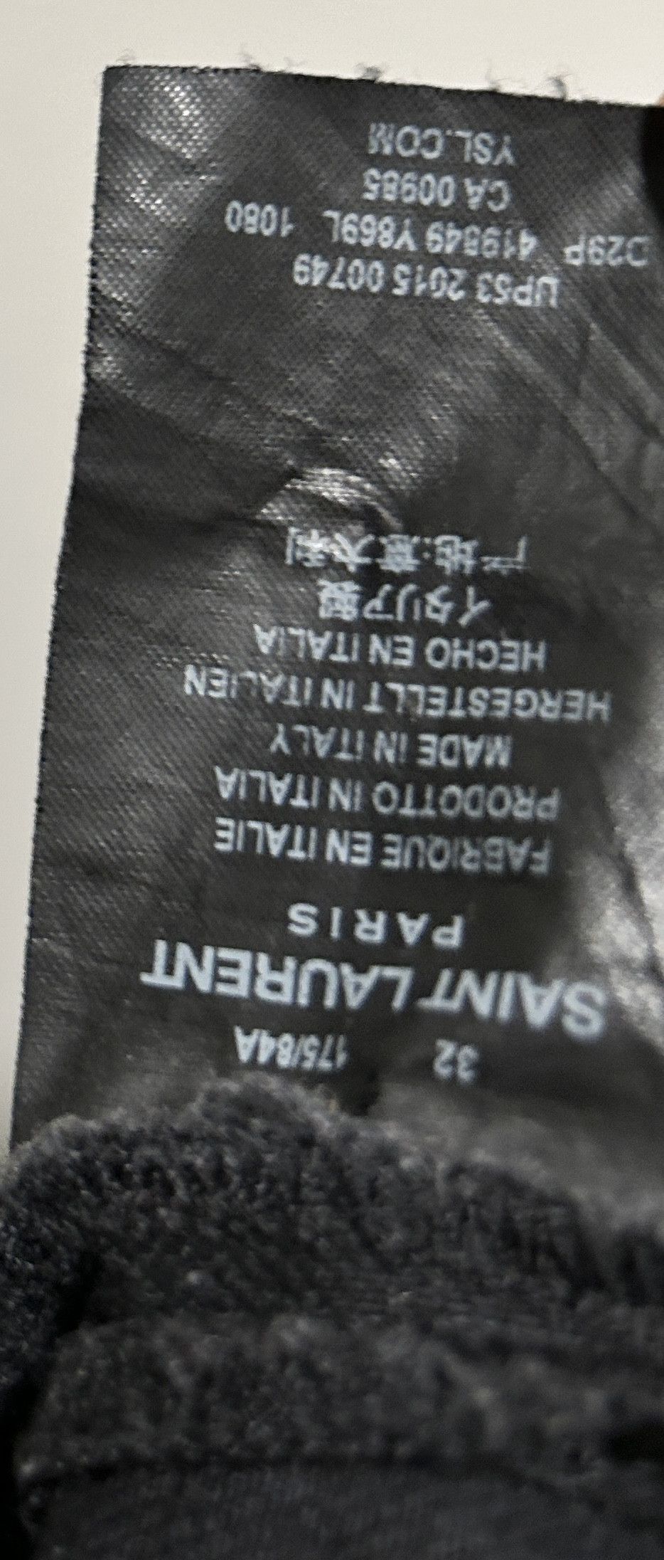 Hedi Slimane SAINT LAURENT Paris SLP D01 Raw Hem Denim Black Jeans Size US 32 / EU 48 - 7 Thumbnail