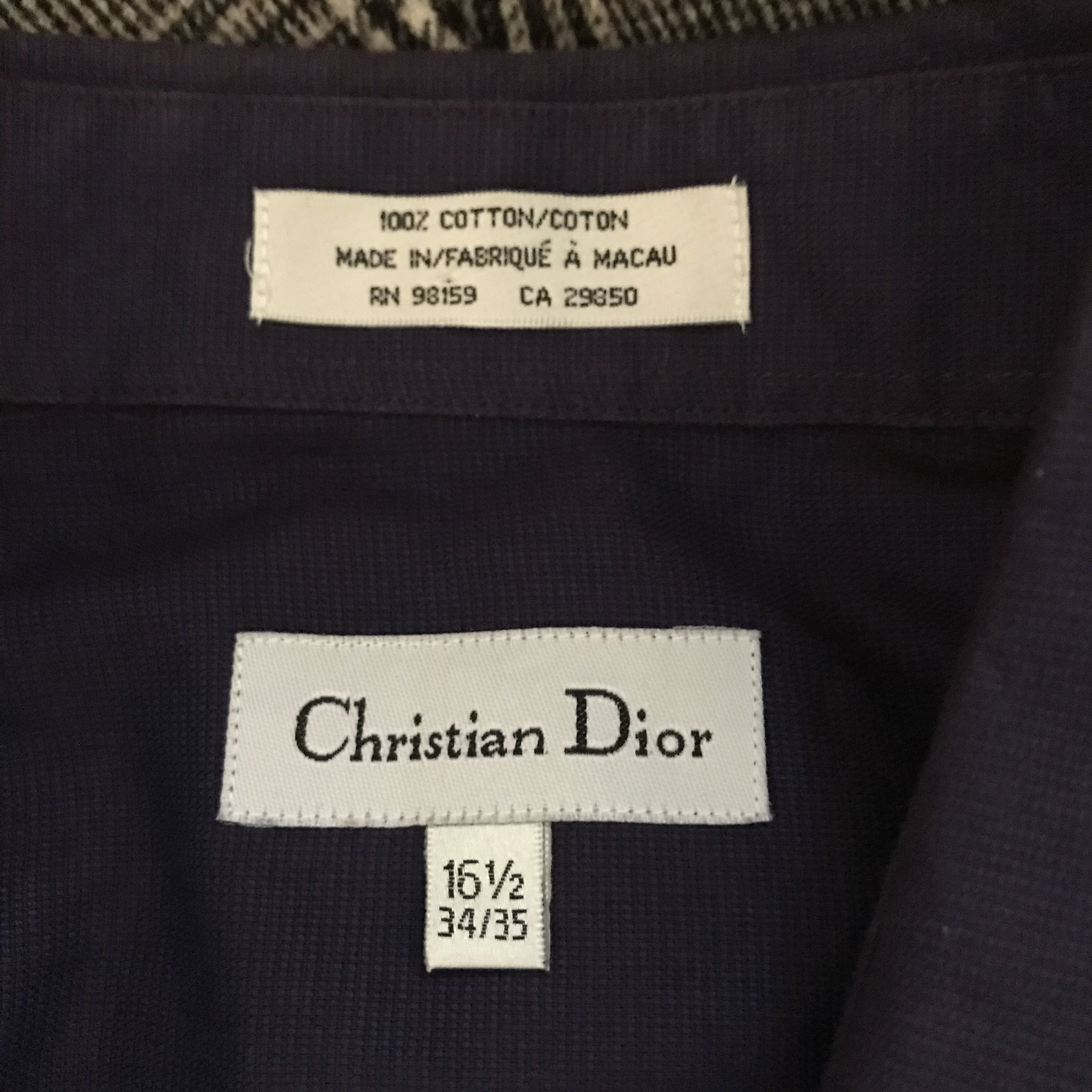 Dior Christian Dior cotton shirt purple Size US L / EU 52-54 / 3 - 2 Thumbnail