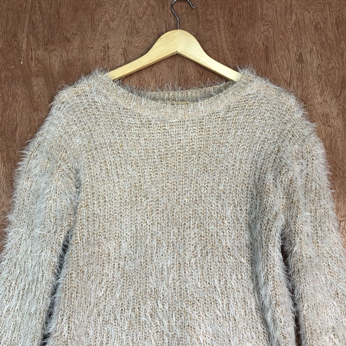 Other Plain Faux Fur Shag Shaggy Mohair Knit Sweater Size US M / EU 48-50 / 2 - 2 Thumbnail