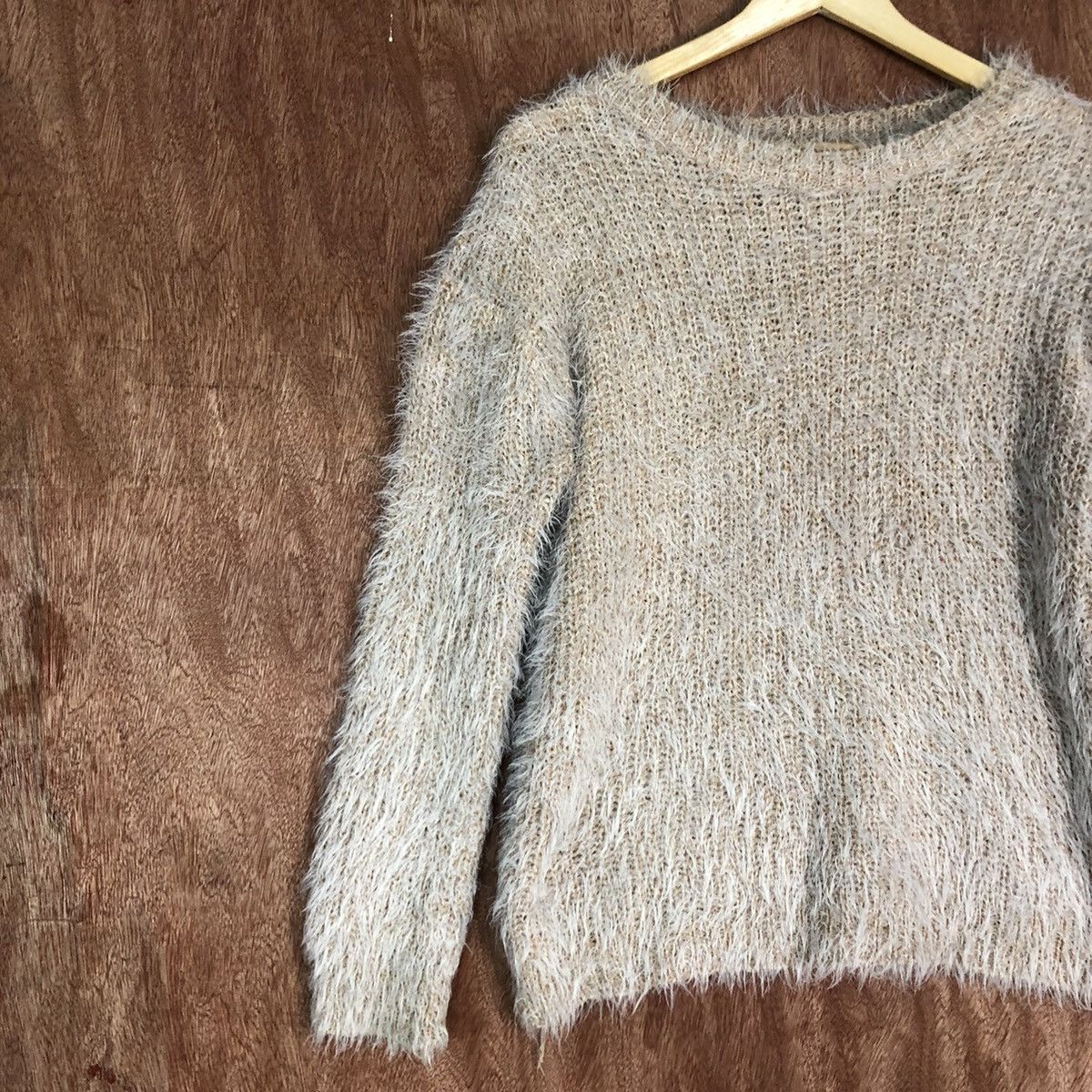 Other Plain Faux Fur Shag Shaggy Mohair Knit Sweater Size US M / EU 48-50 / 2 - 7 Thumbnail