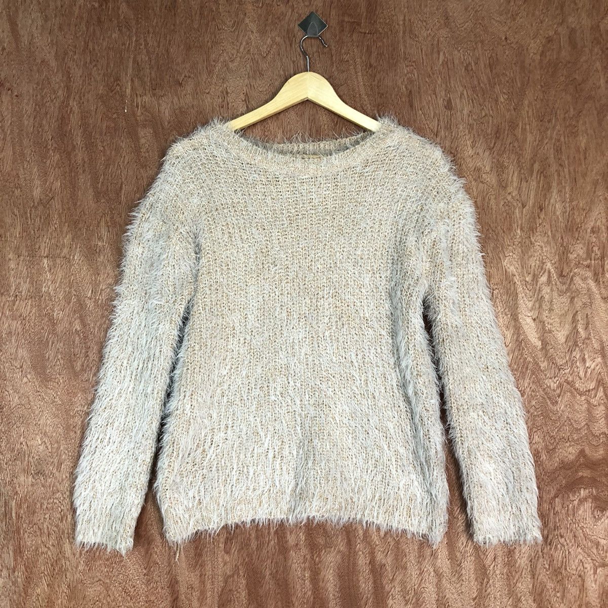 Other Plain Faux Fur Shag Shaggy Mohair Knit Sweater Size US M / EU 48-50 / 2 - 1 Thumbnail