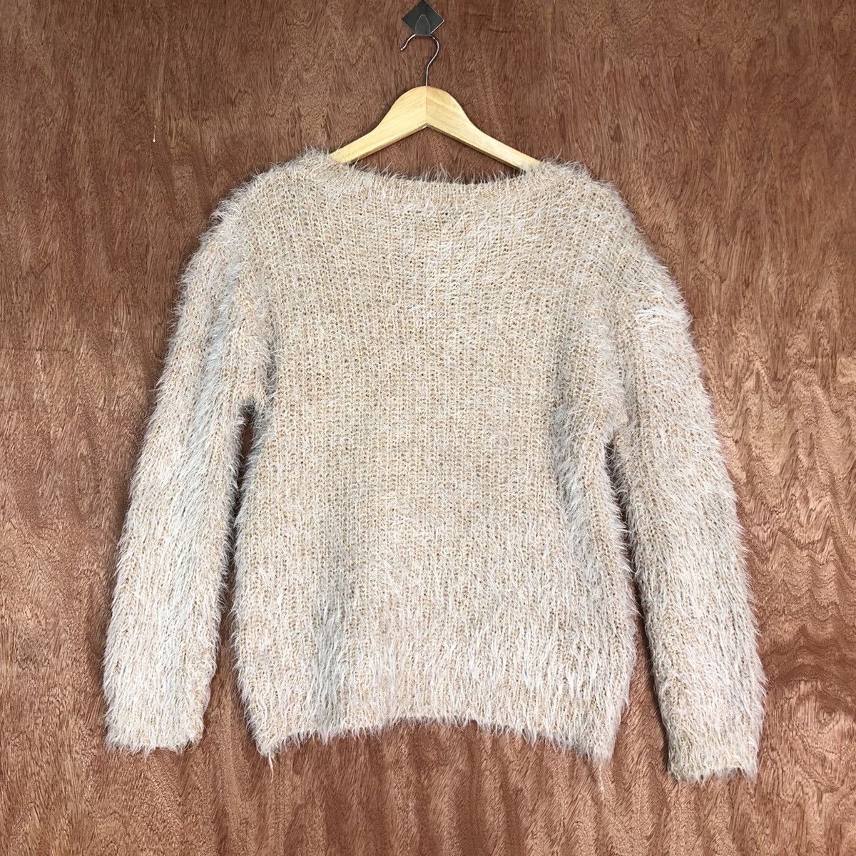 Other Plain Faux Fur Shag Shaggy Mohair Knit Sweater Size US M / EU 48-50 / 2 - 9 Thumbnail