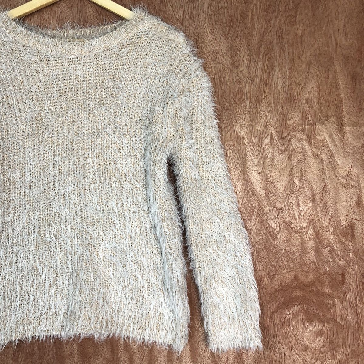 Other Plain Faux Fur Shag Shaggy Mohair Knit Sweater Size US M / EU 48-50 / 2 - 5 Thumbnail