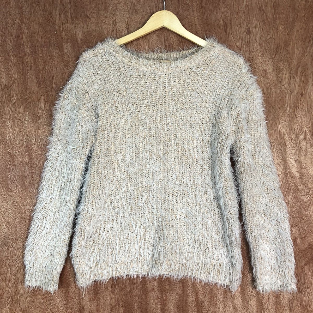 Other Plain Faux Fur Shag Shaggy Mohair Knit Sweater Size US M / EU 48-50 / 2 - 3 Thumbnail