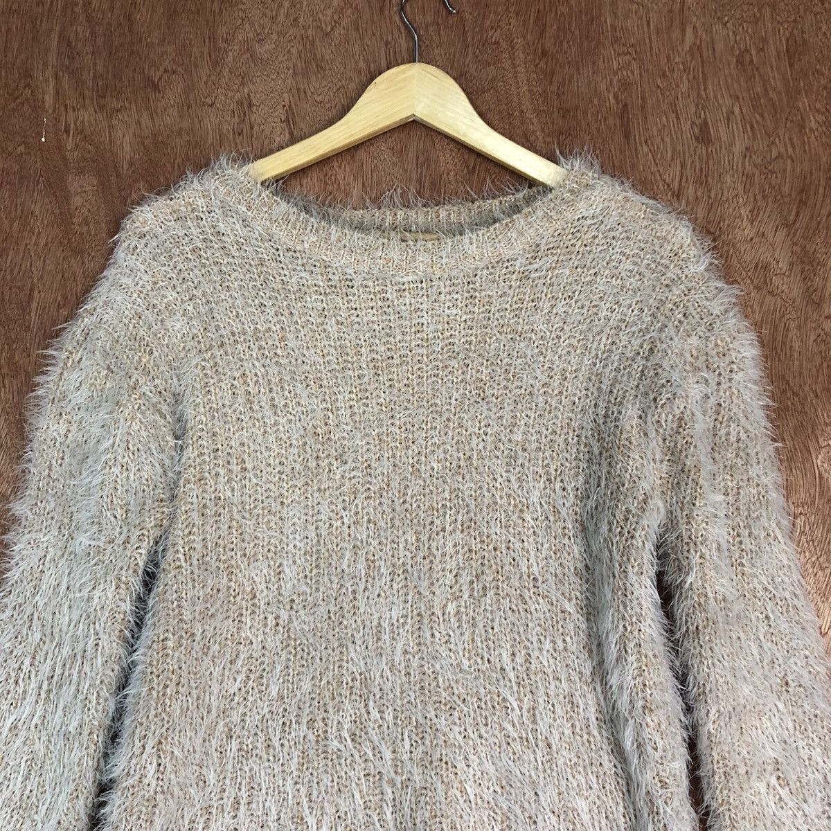 Other Plain Faux Fur Shag Shaggy Mohair Knit Sweater Size US M / EU 48-50 / 2 - 8 Thumbnail