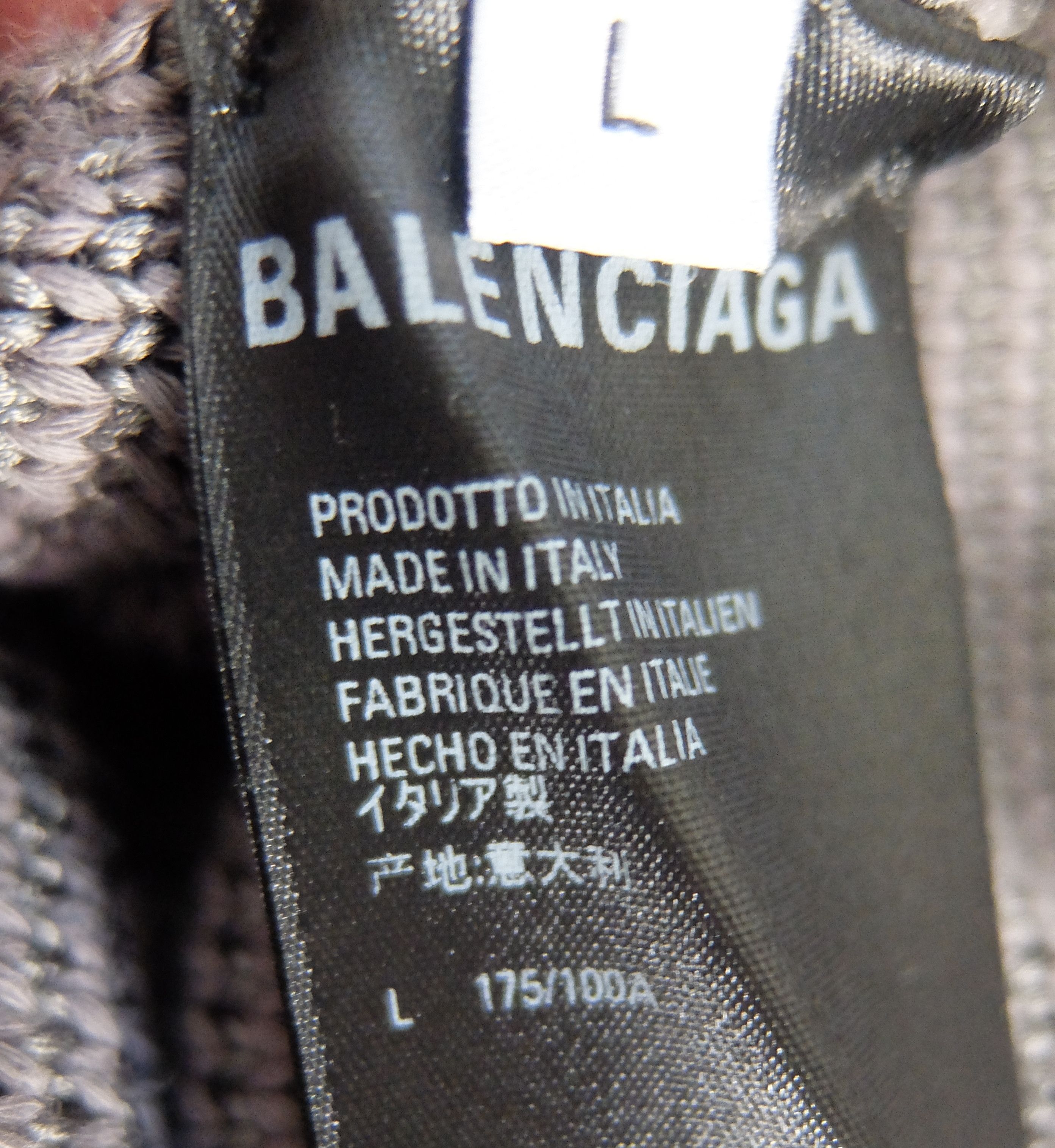 Balenciaga Balenciaga Sweater L grey monogram knit bb logo Size US L / EU 52-54 / 3 - 10 Thumbnail