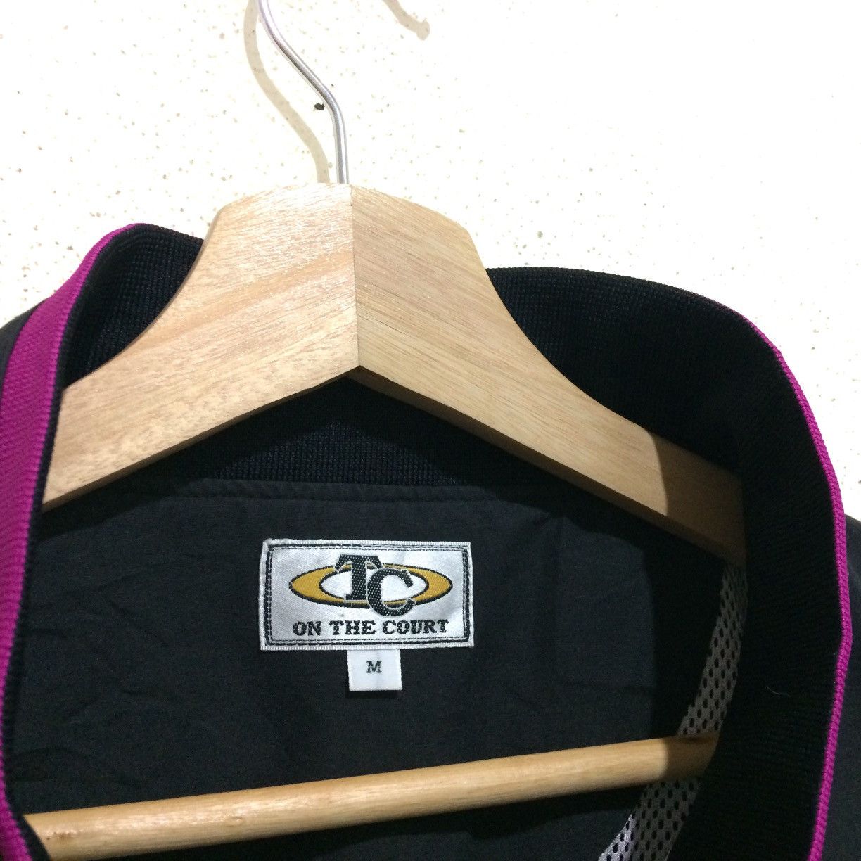 NBA × Vintage Vintage BRAVE BEARS embroidery Half Zipper Nylon Windbreaker Size US L / EU 52-54 / 3 - 6 Thumbnail